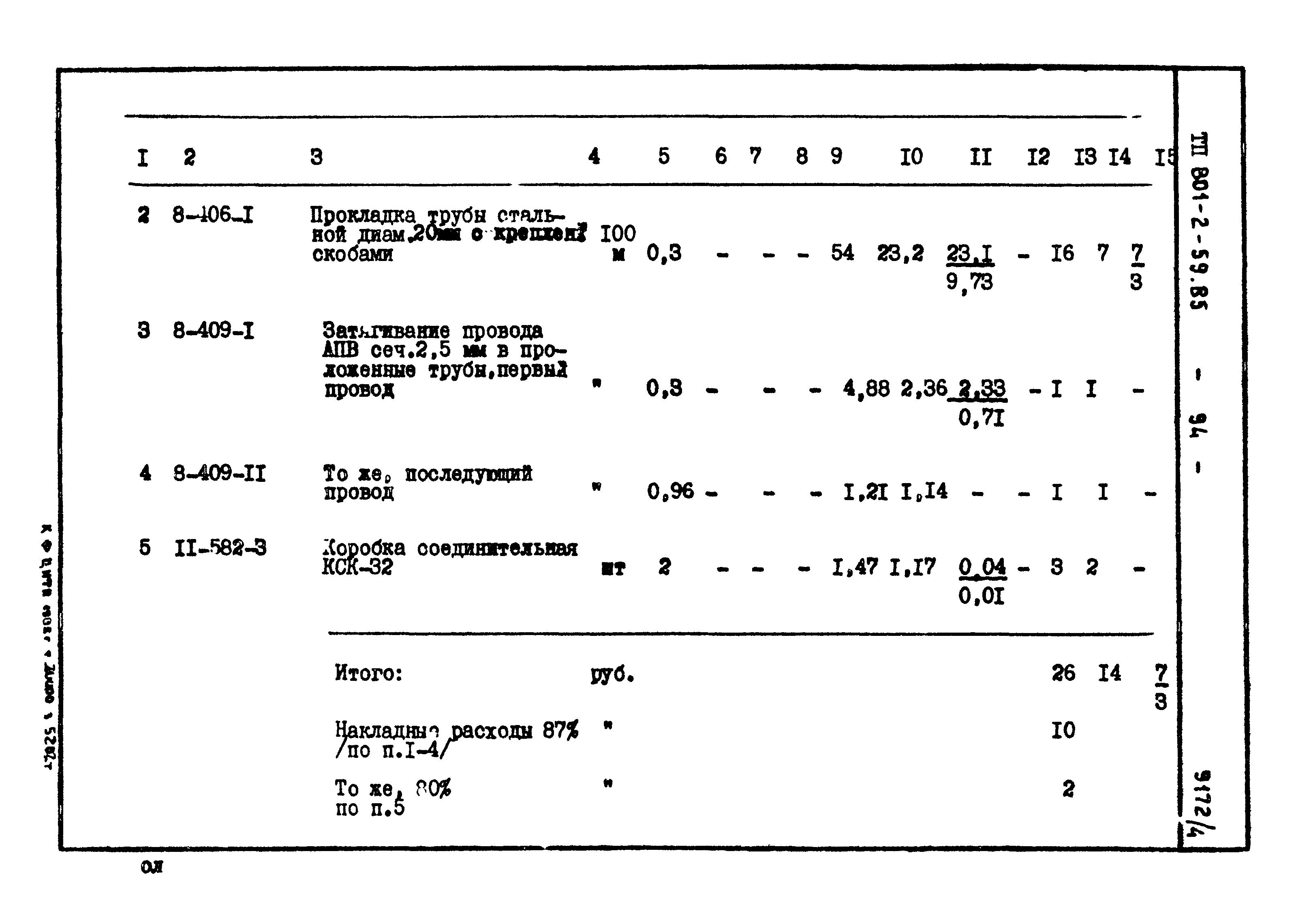 Типовой проект 801-2-59.85