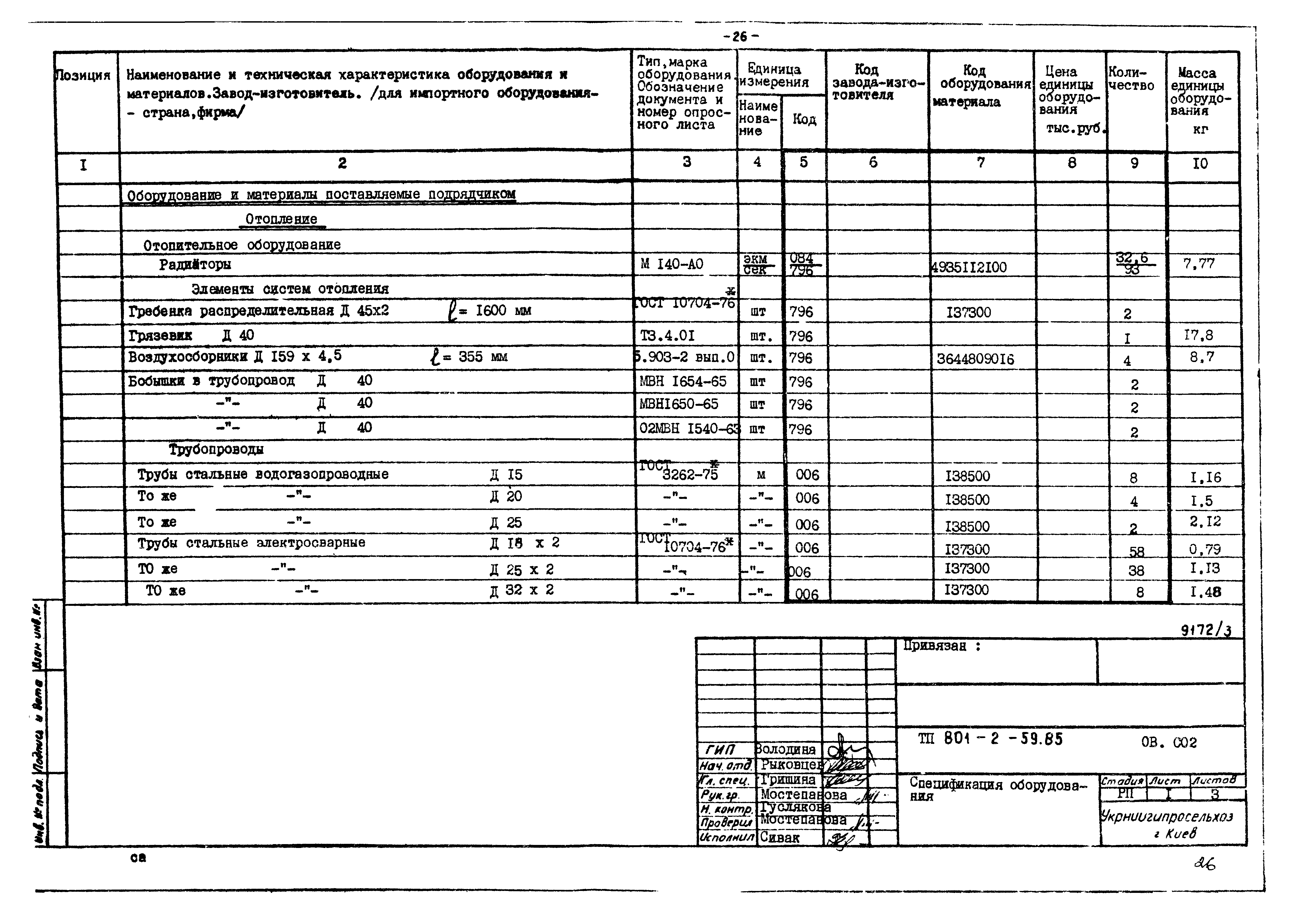 Типовой проект 801-2-59.85