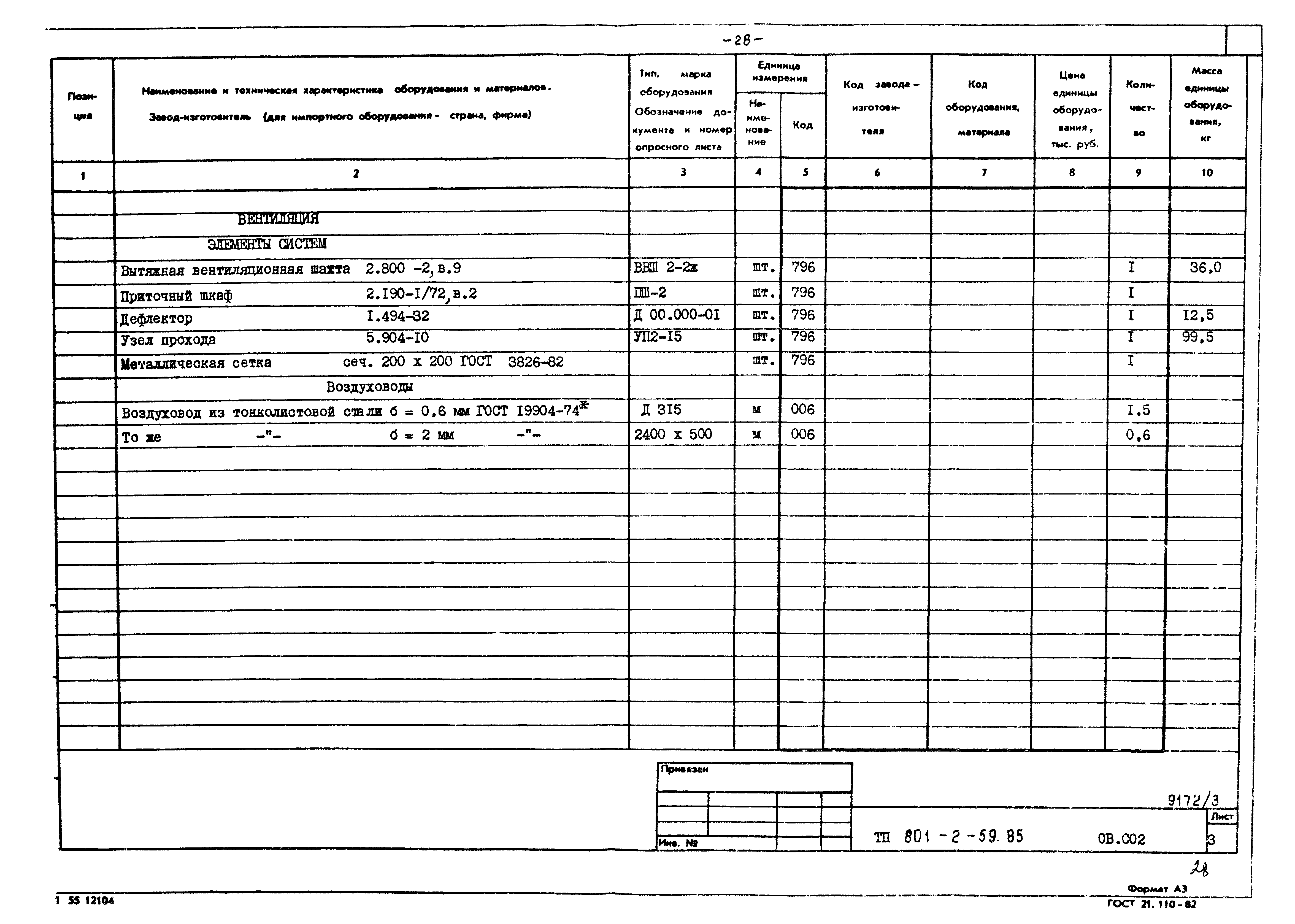 Типовой проект 801-2-59.85