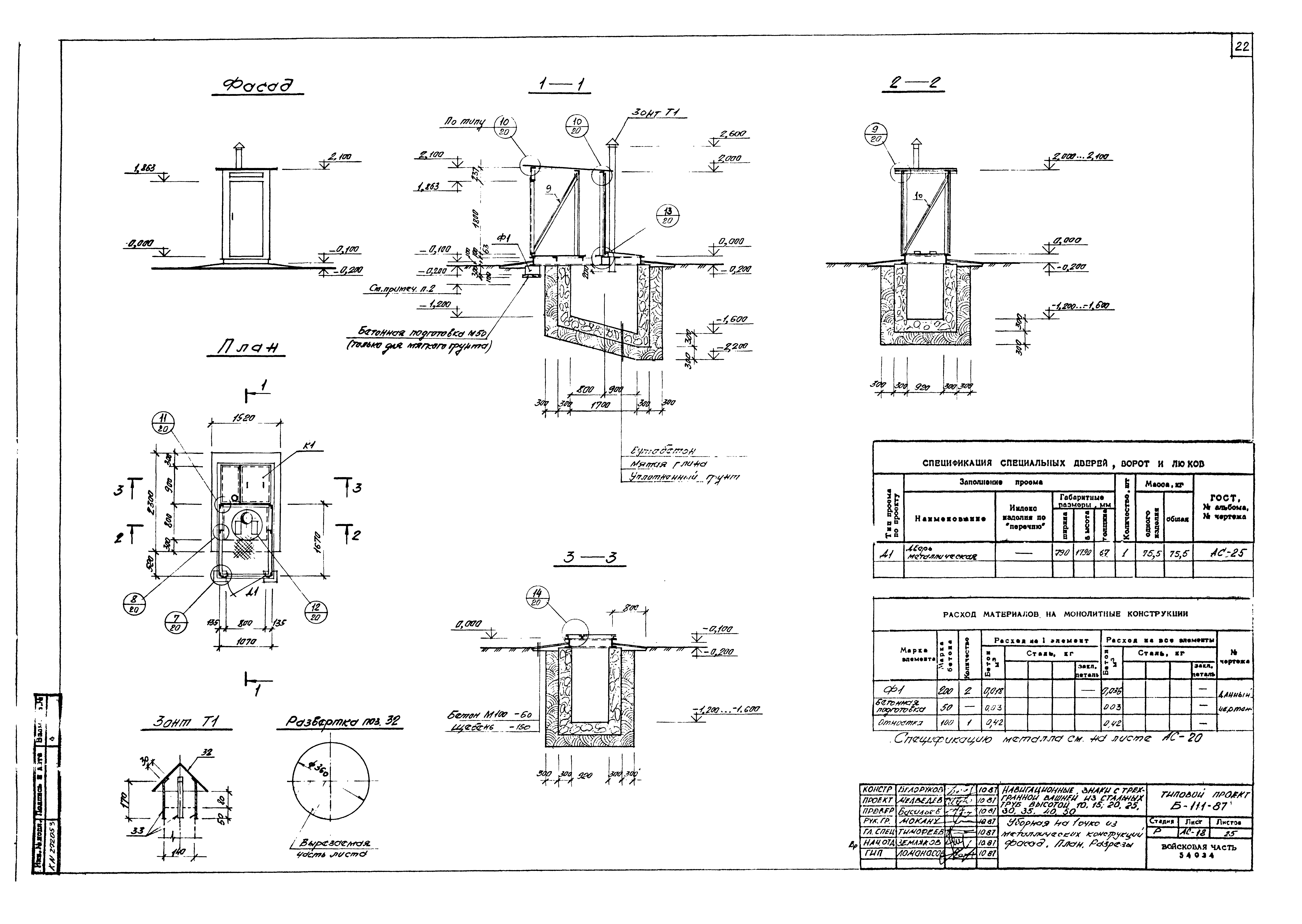 Типовой проект Б-111-87