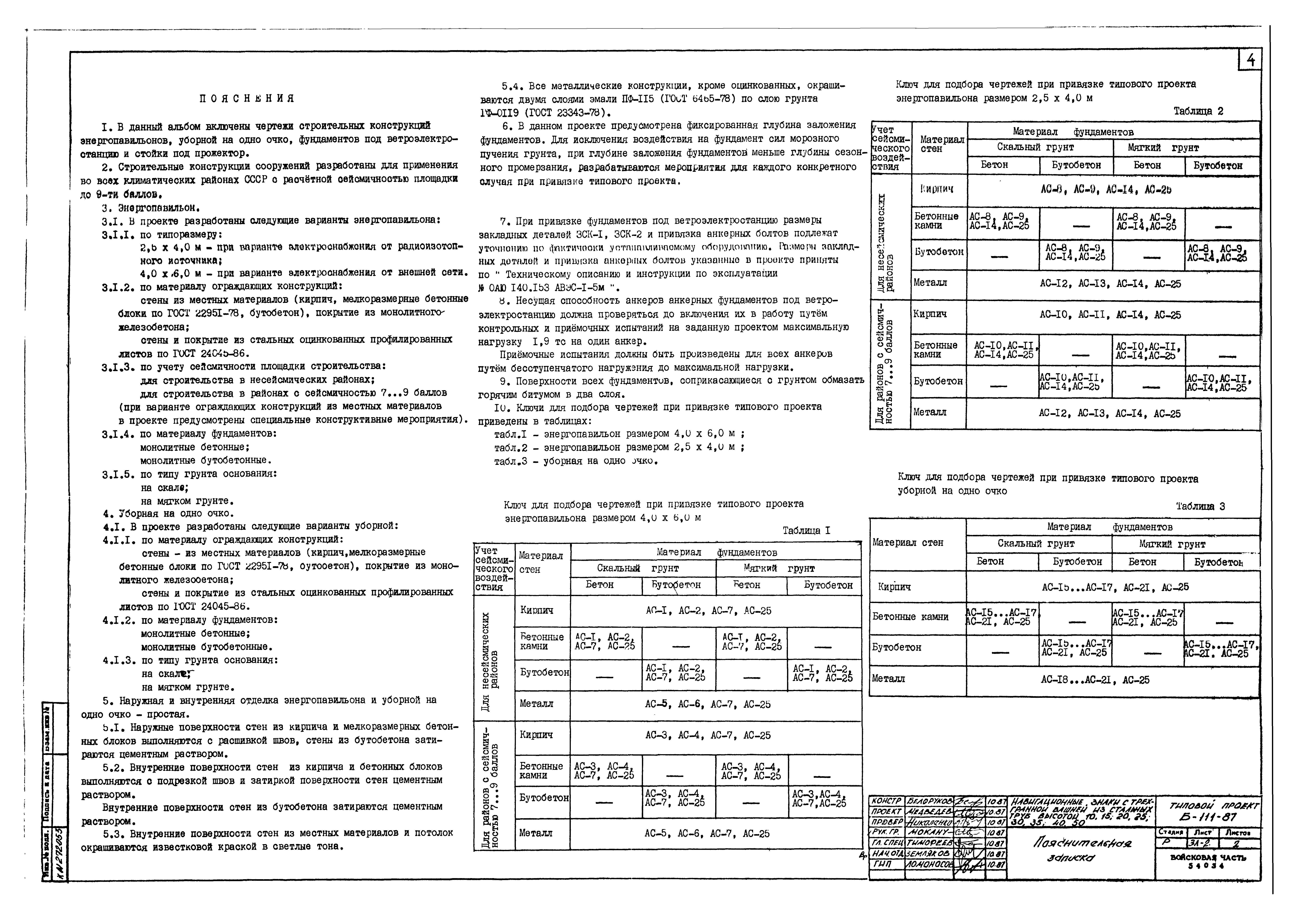 Типовой проект Б-111-87