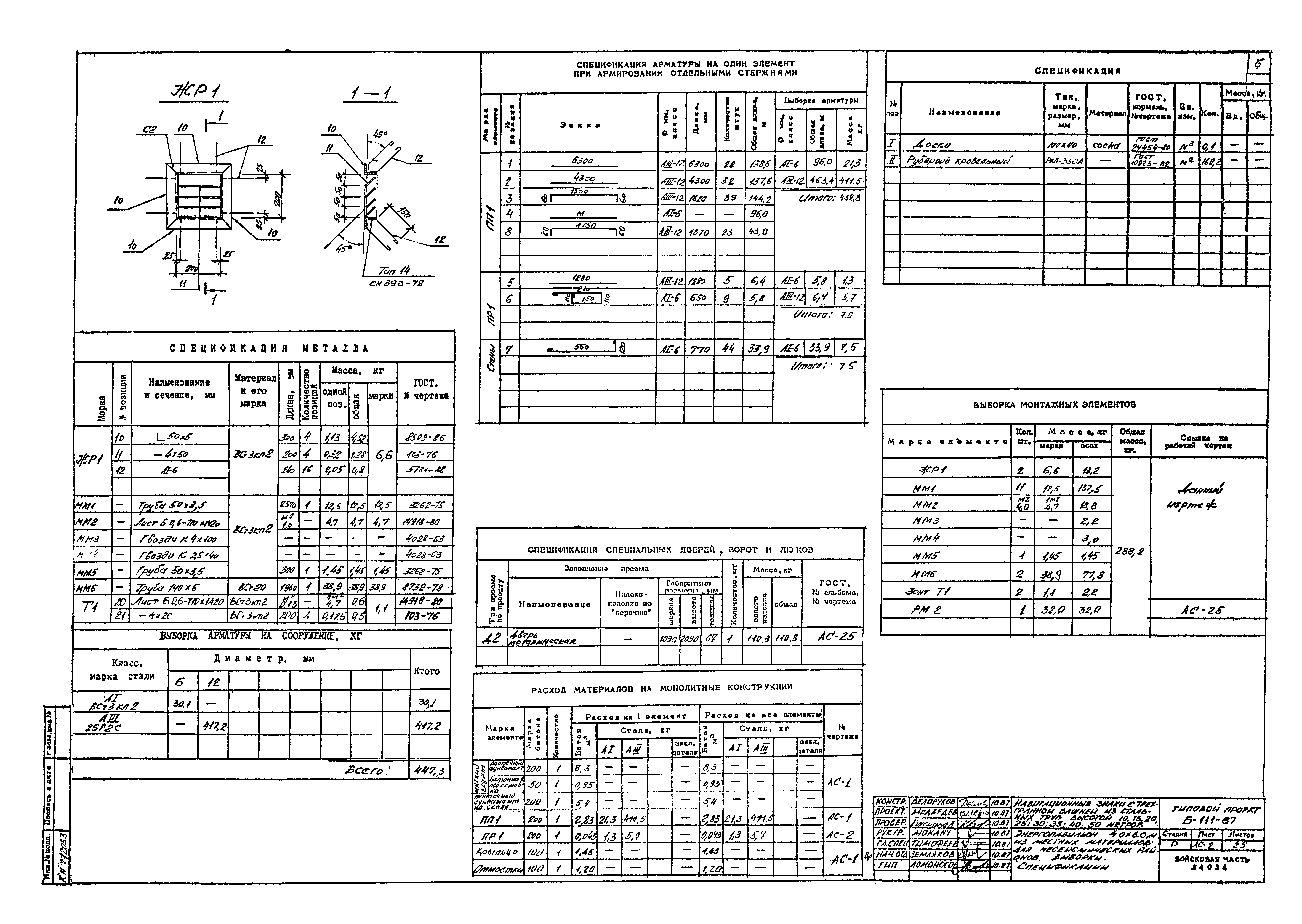 Типовой проект Б-111-87