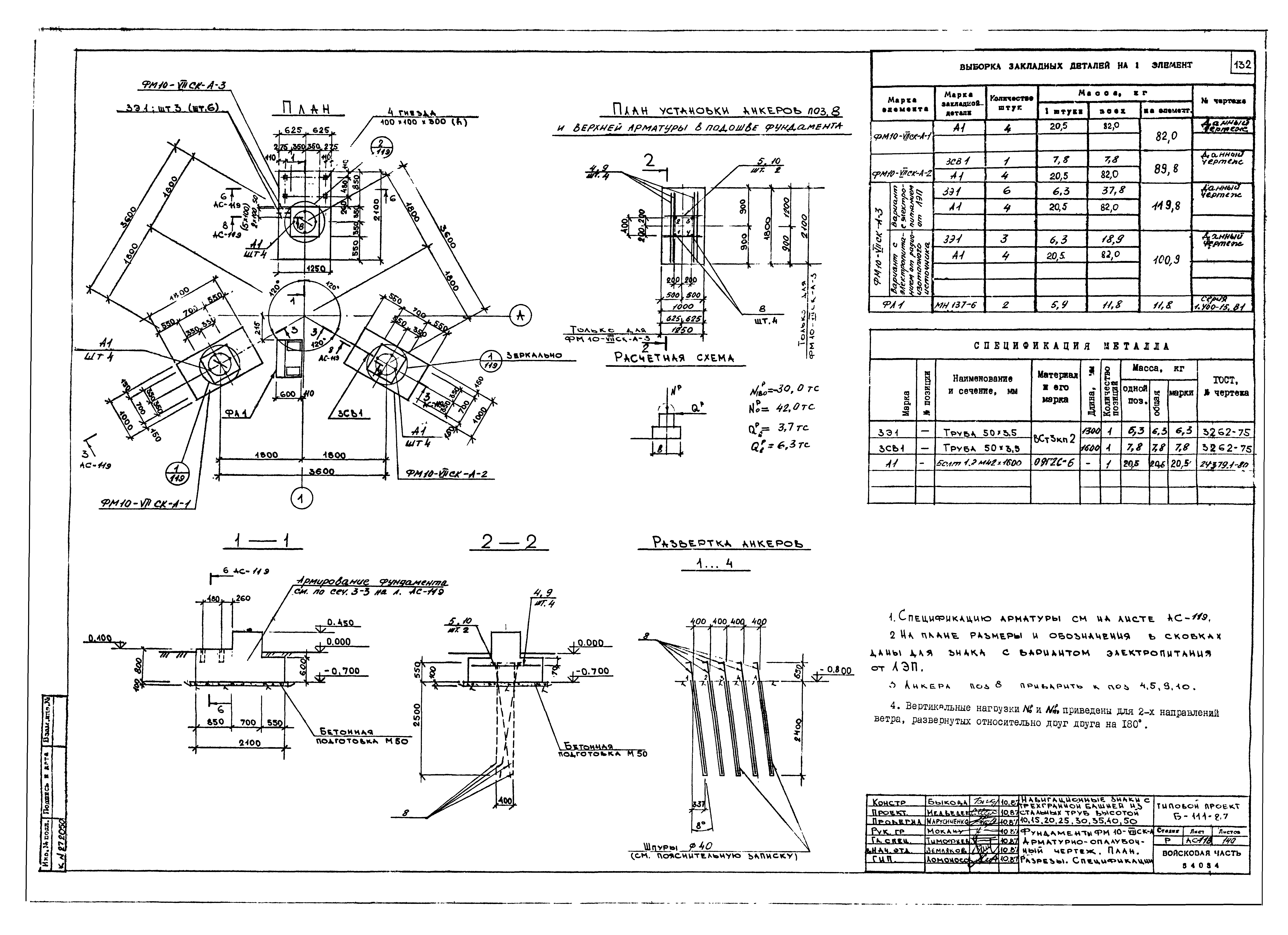 Типовой проект Б-111-87