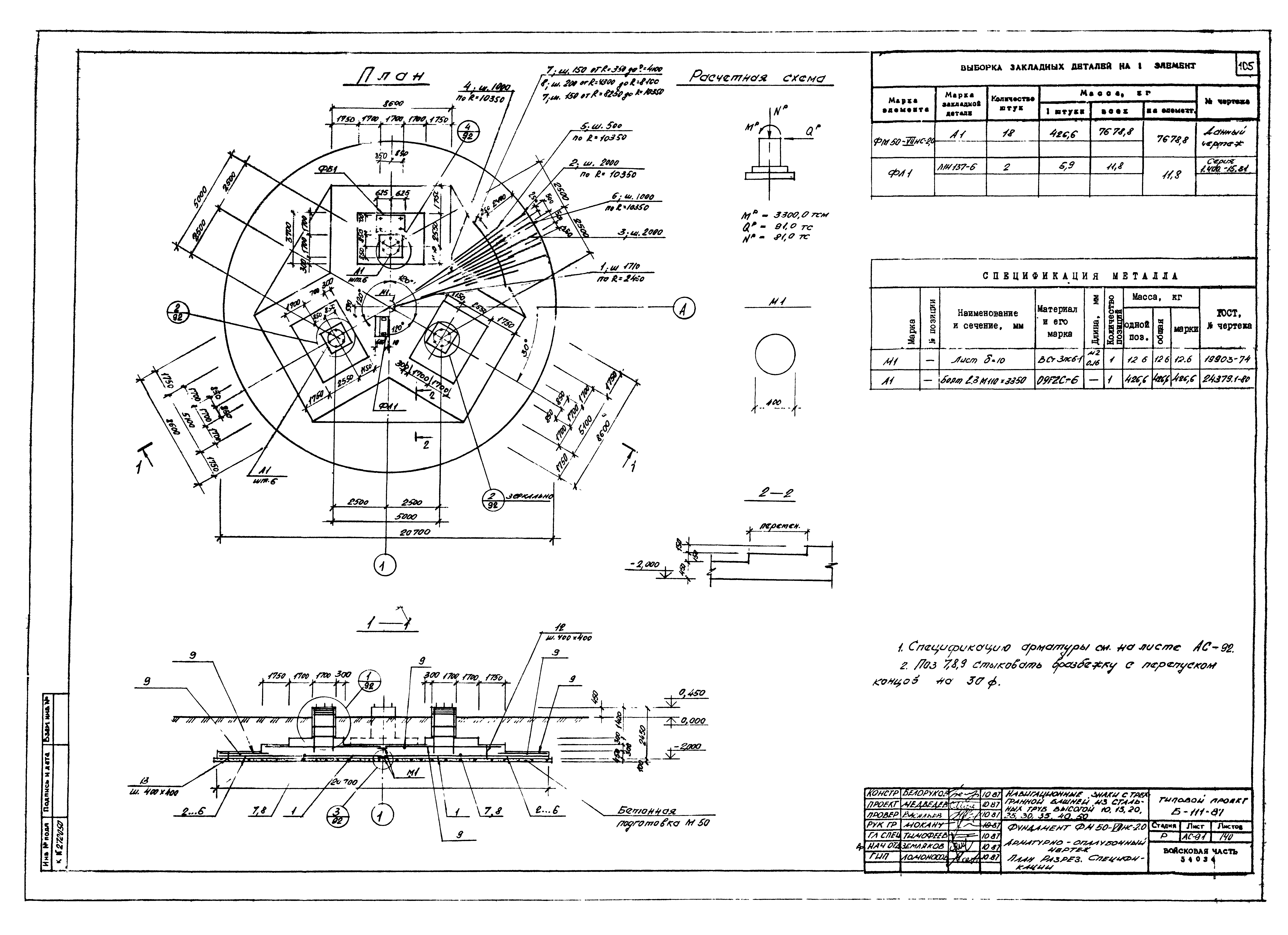 Типовой проект Б-111-87