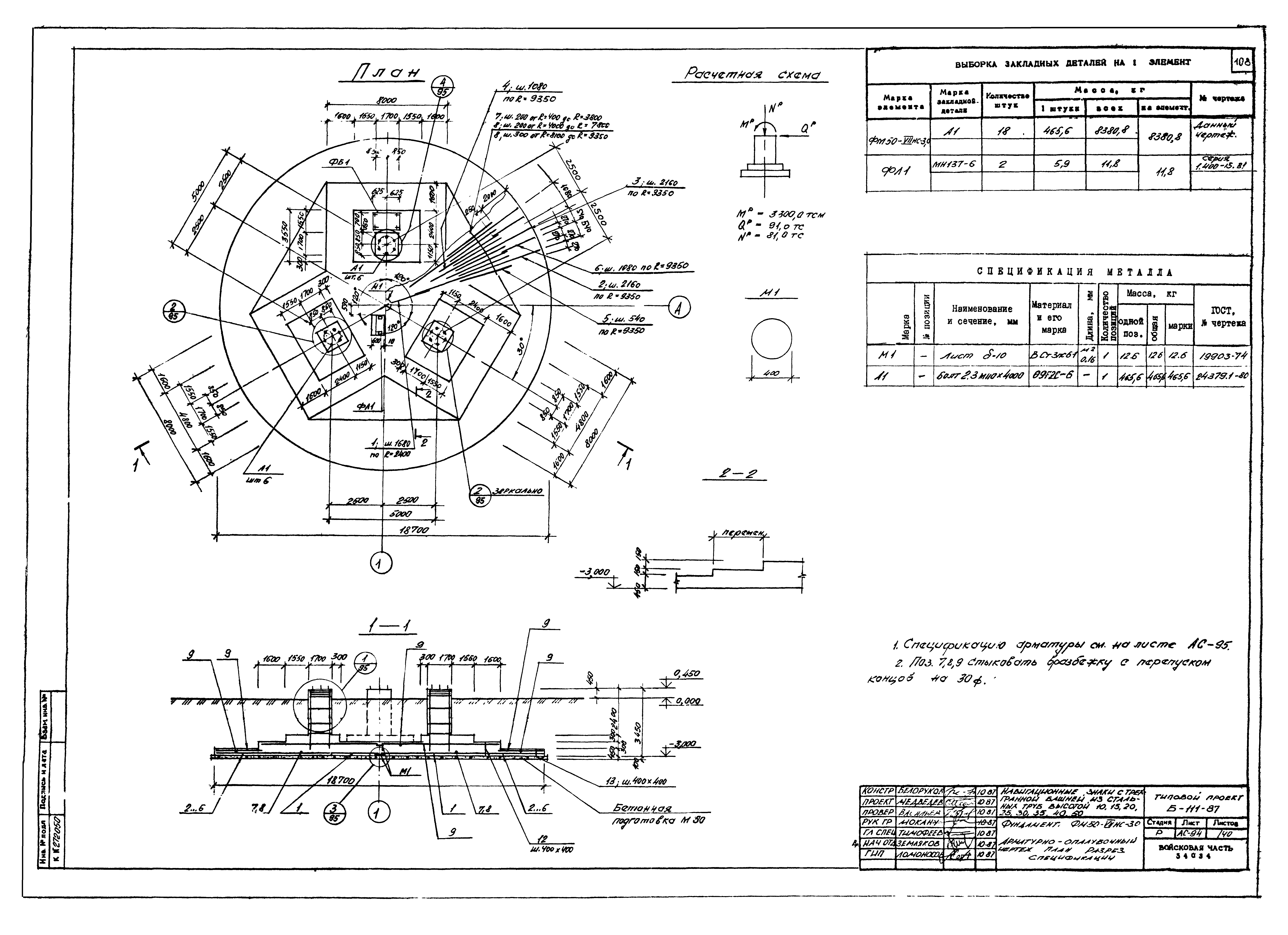 Типовой проект Б-111-87