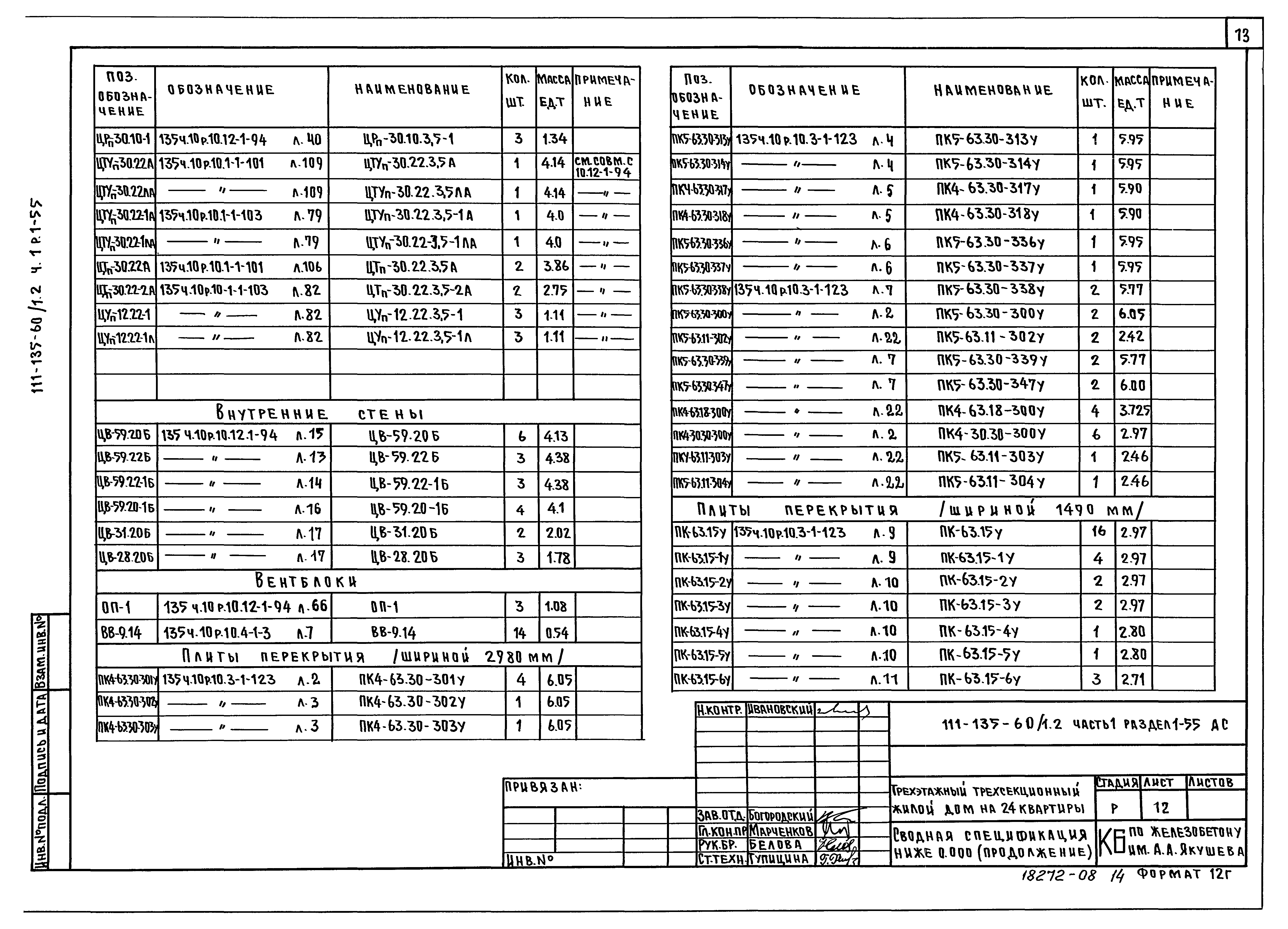 Типовой проект 111-135-60/1.2