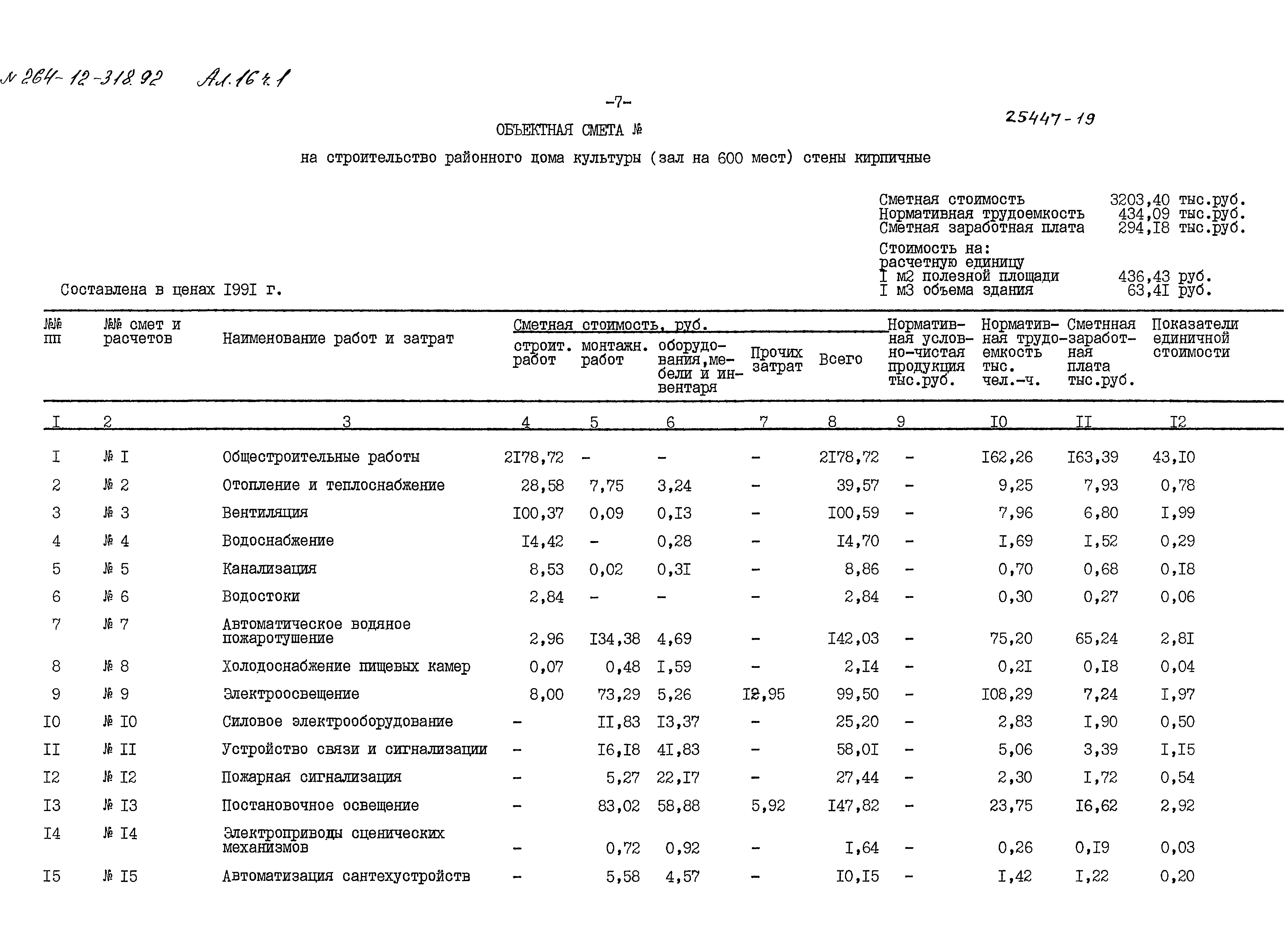 Типовой проект 264-12-318.92