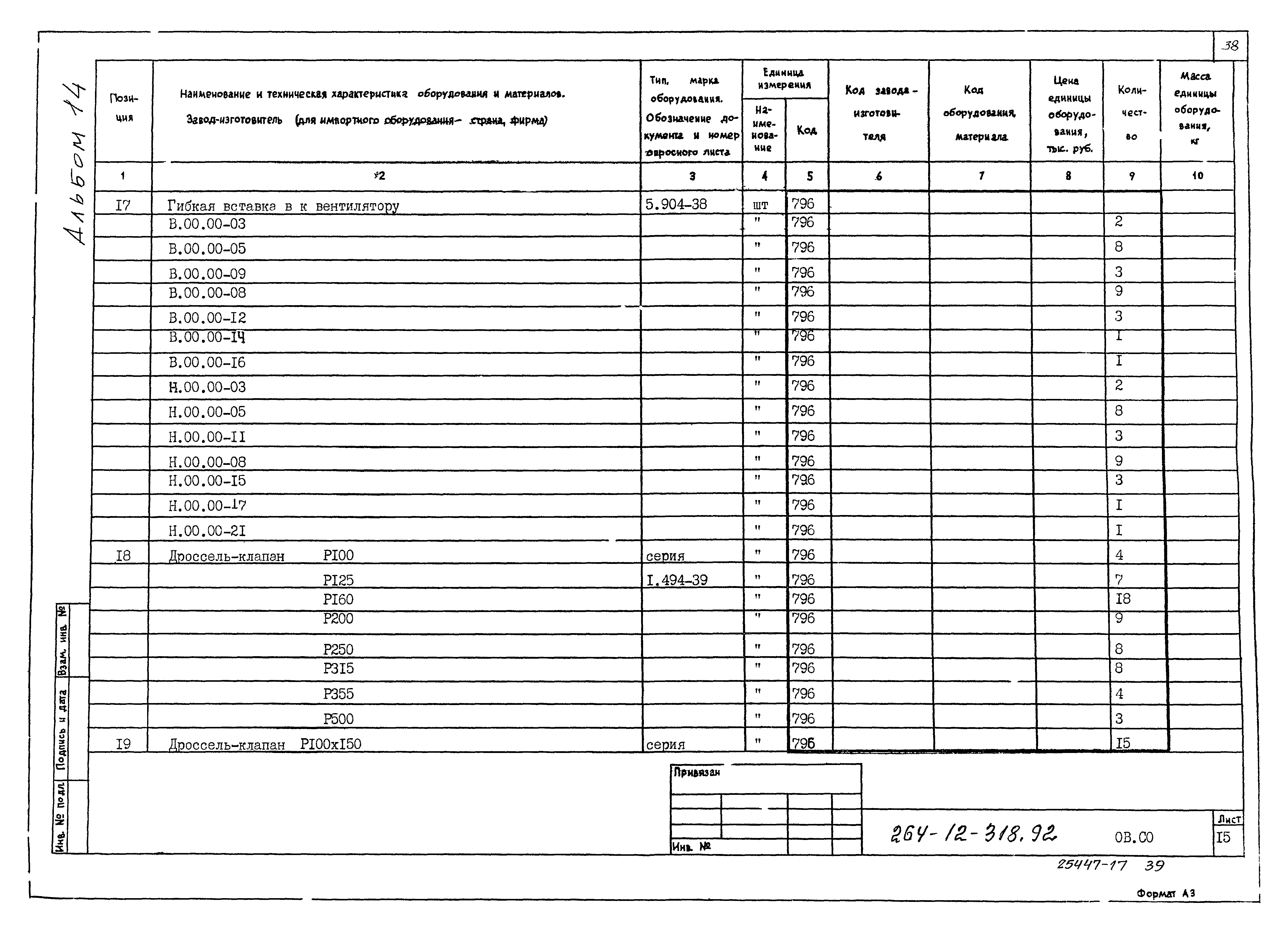 Типовой проект 264-12-318.92