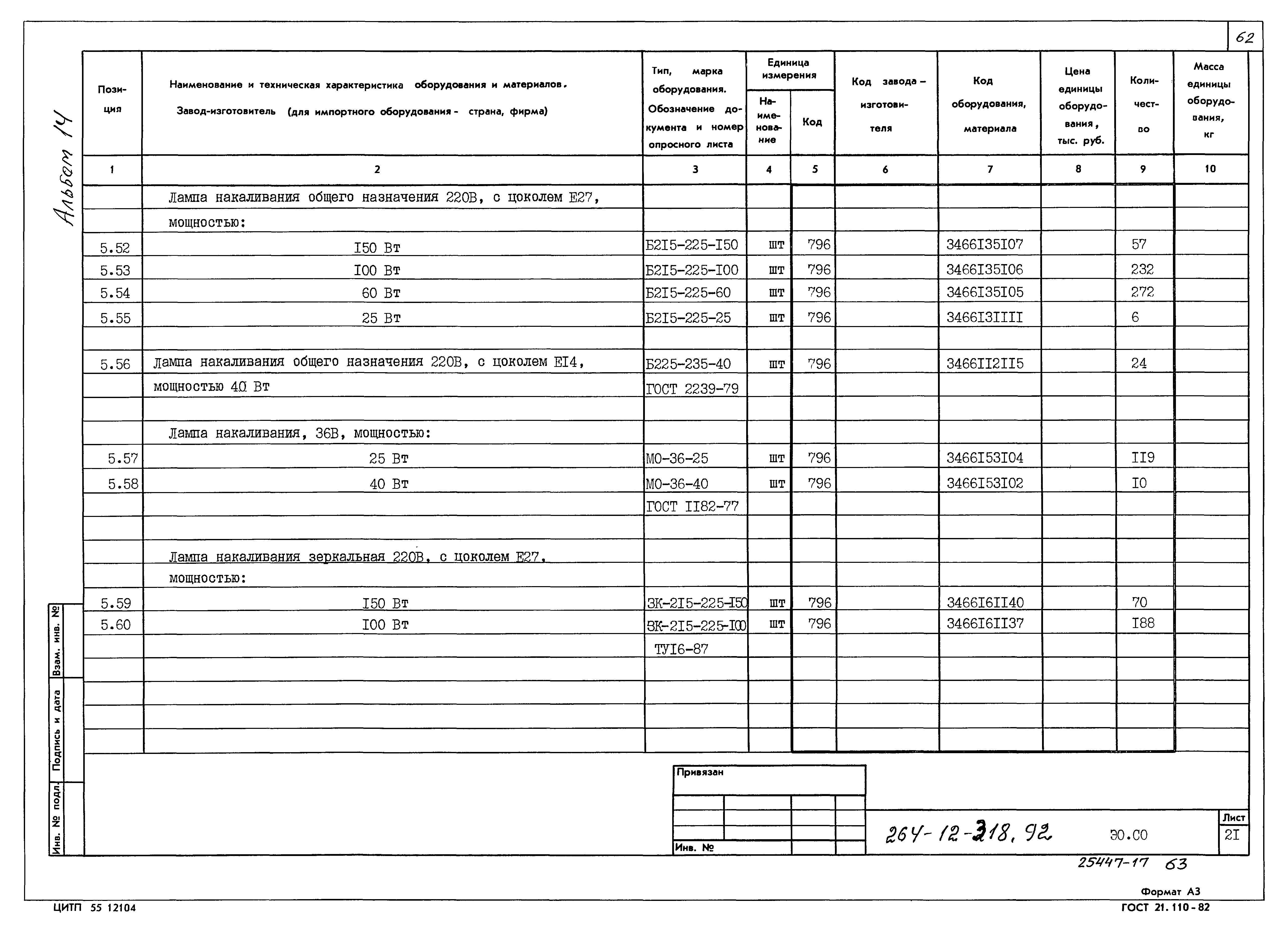 Типовой проект 264-12-318.92