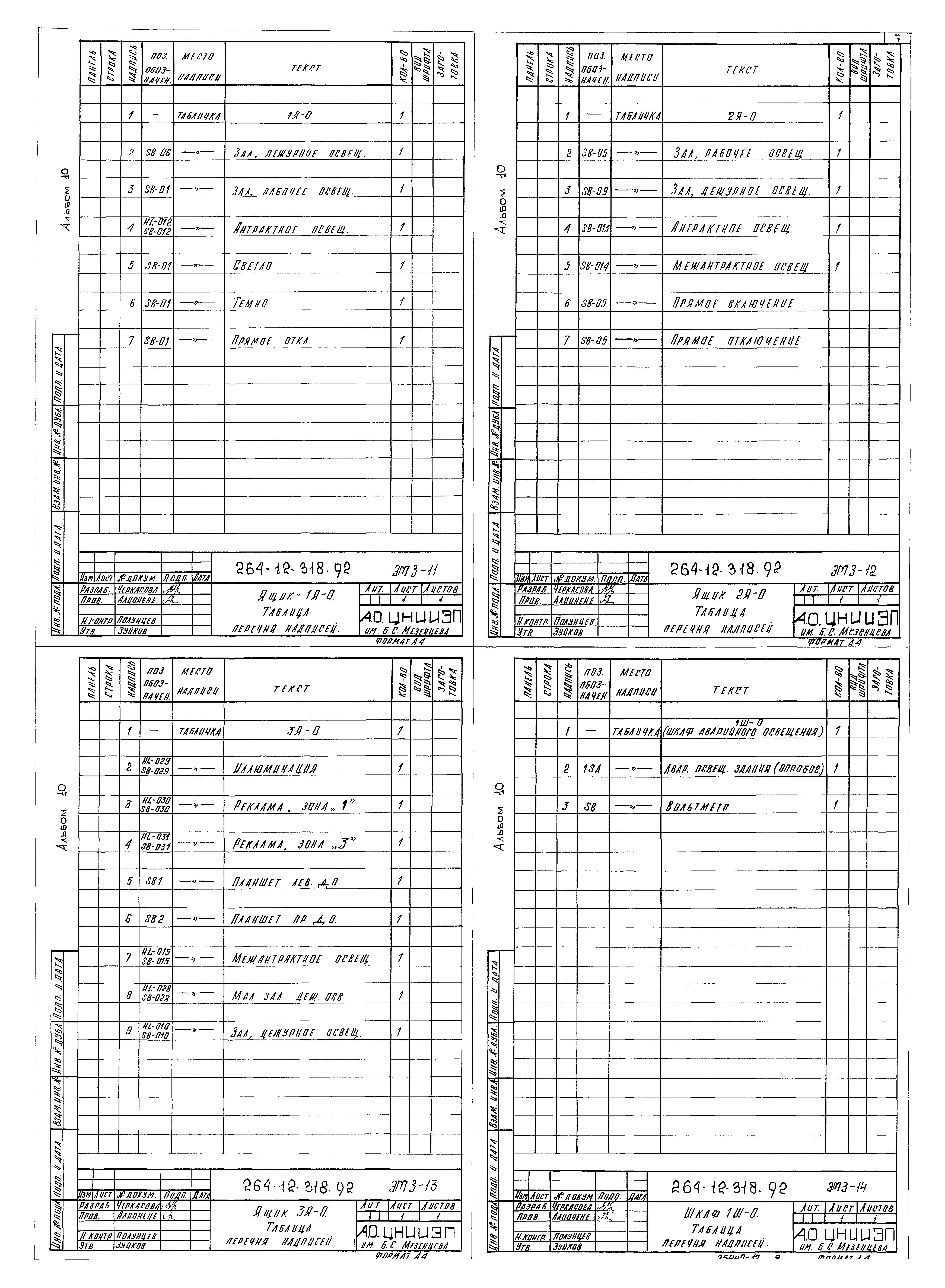 Типовой проект 264-12-318.92