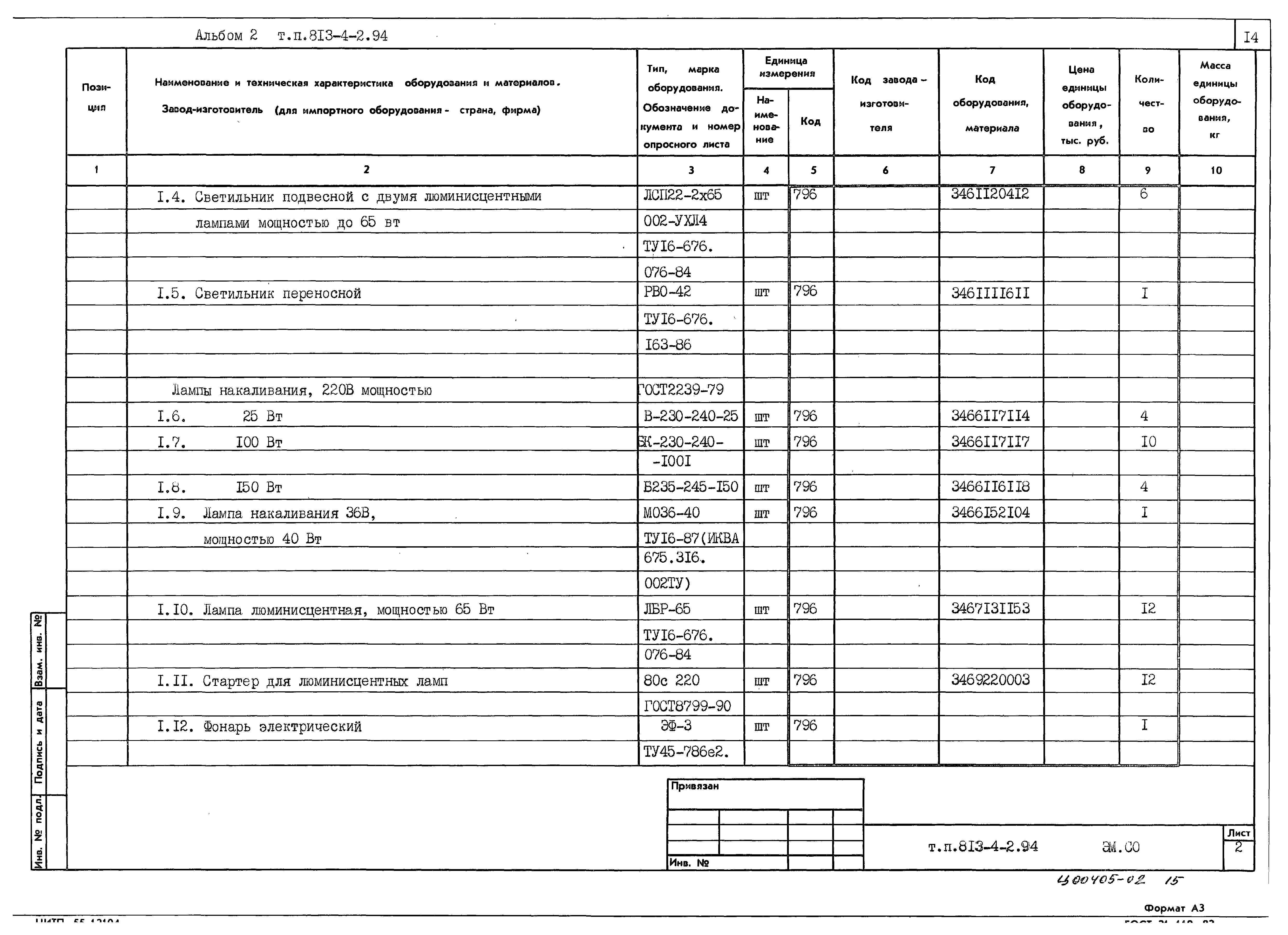 Типовой проект 813-4-2.94