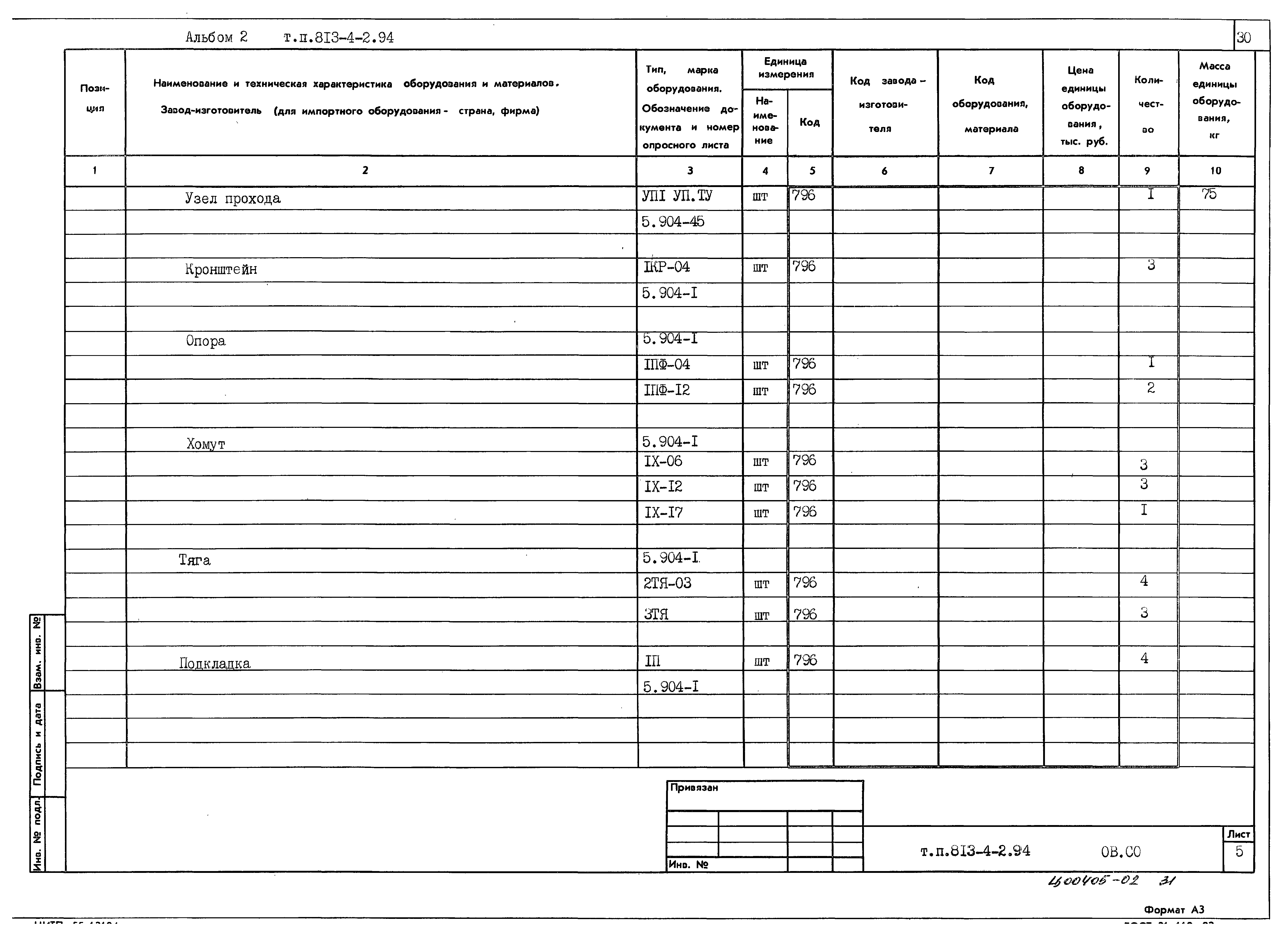 Типовой проект 813-4-2.94