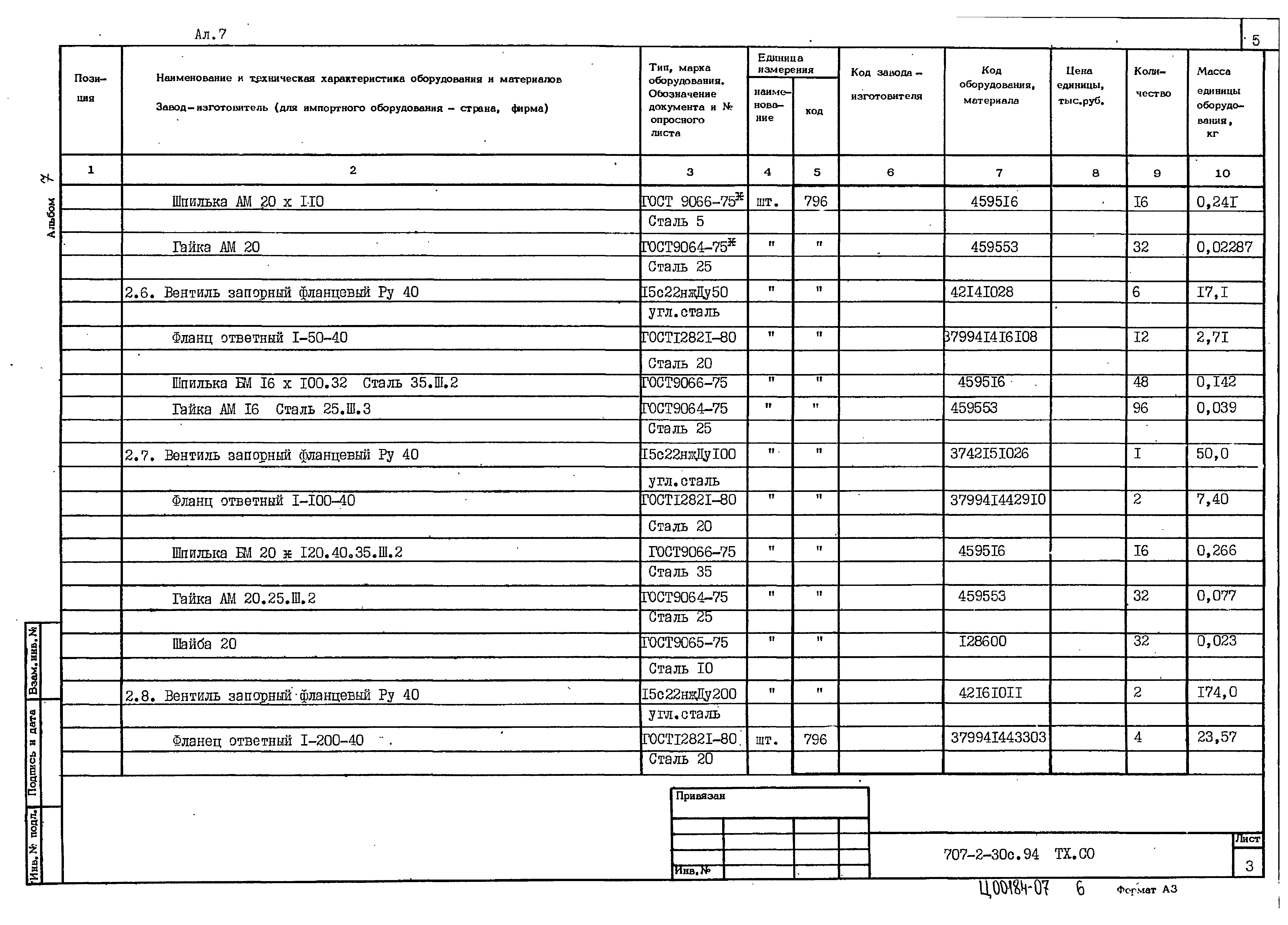 Типовой проект 707-2-30с.94