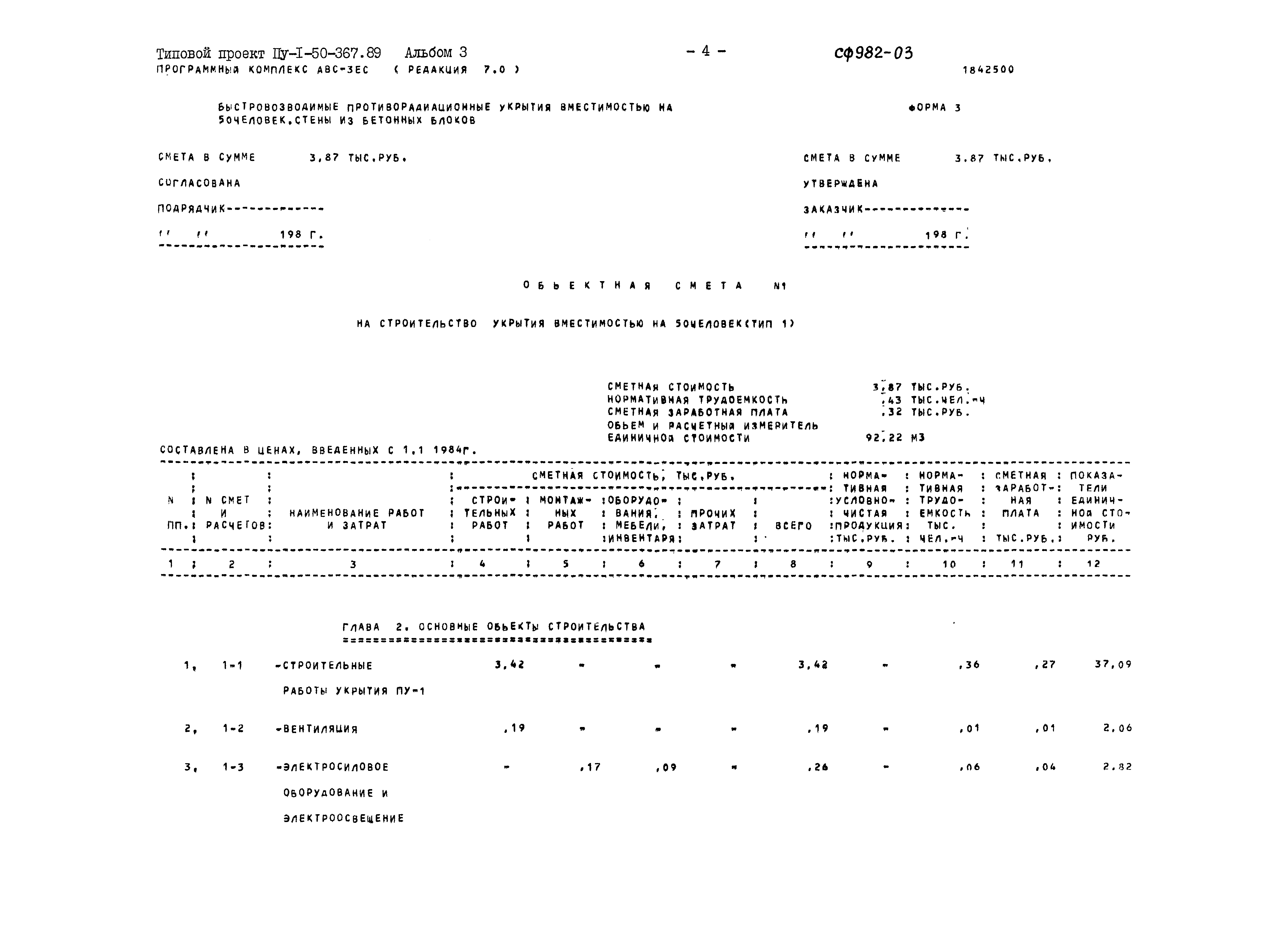 Типовой проект Пу-1-50-367.89