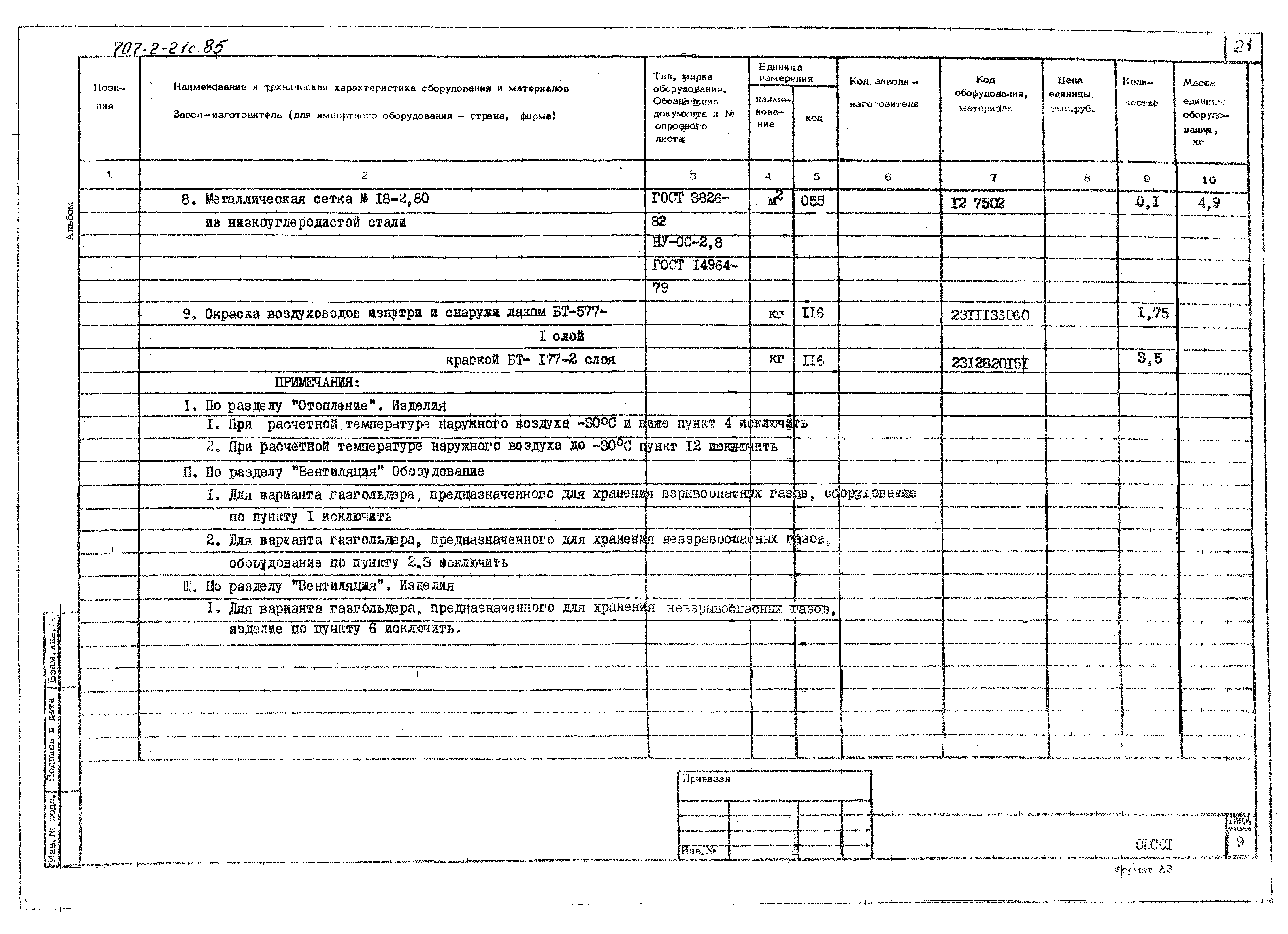 Типовой проект 707-2-21с.85