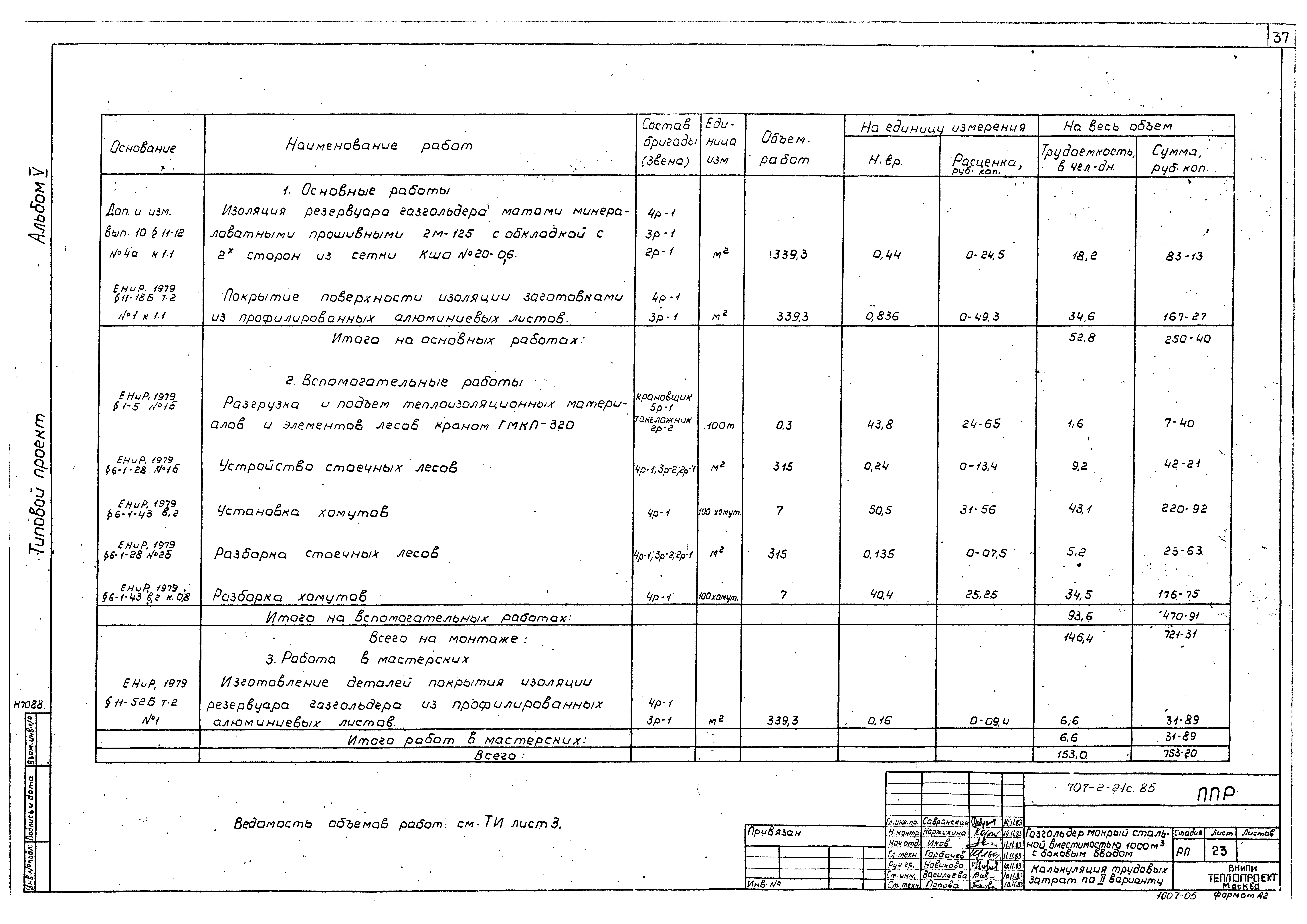 Типовой проект 707-2-21с.85