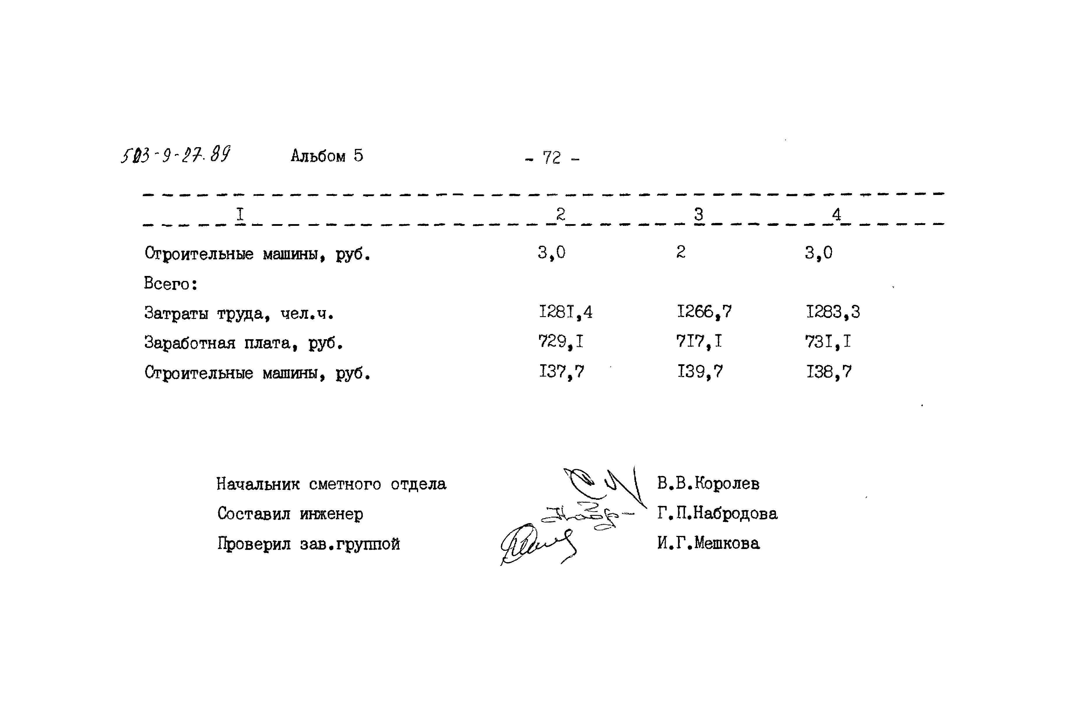 Типовой проект 503-9-27.89