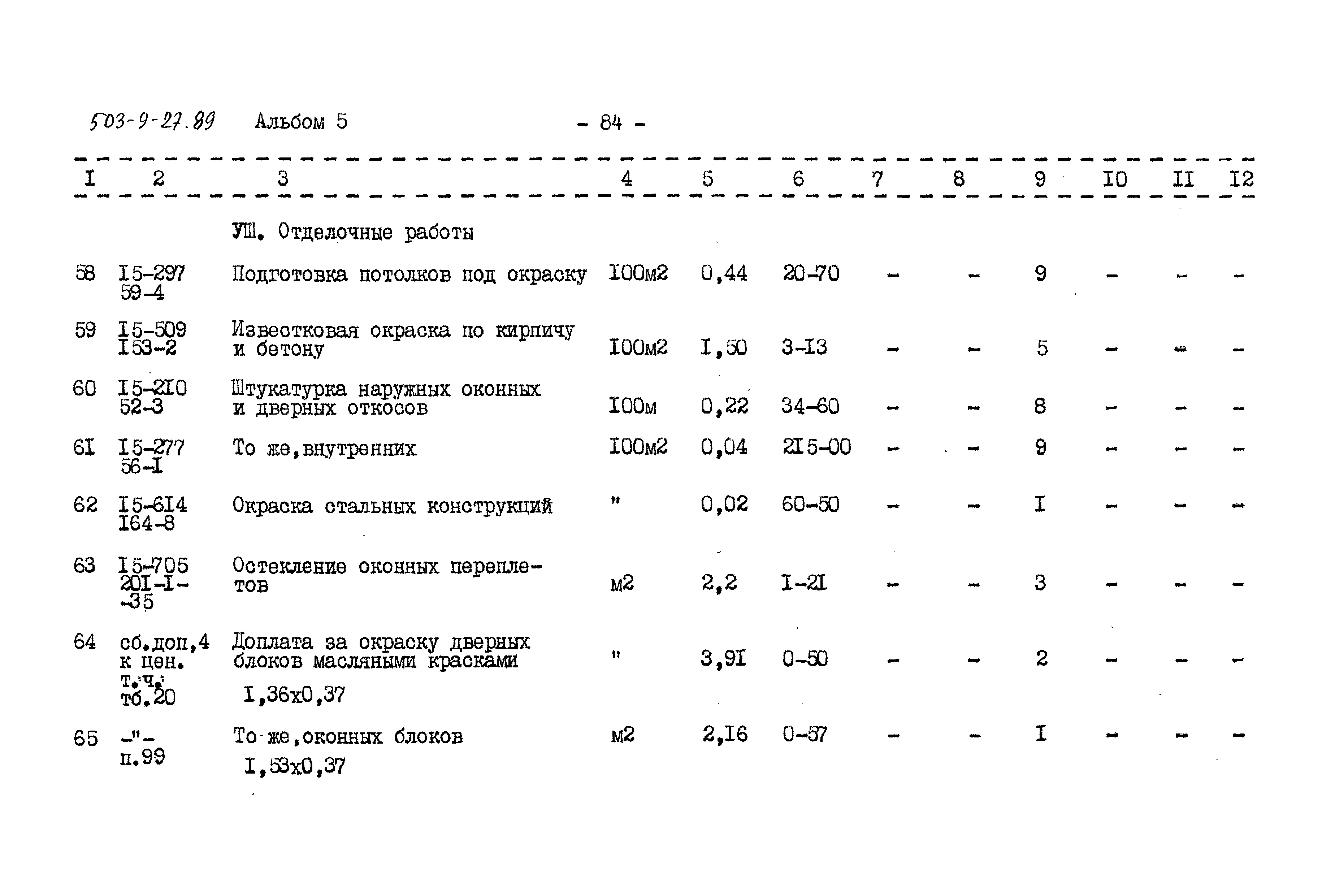 Типовой проект 503-9-27.89