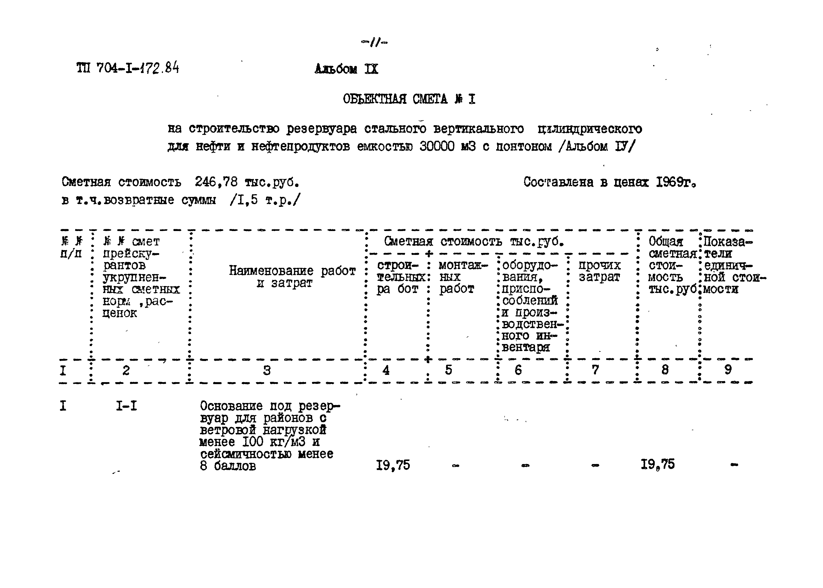 Типовой проект 704-1-172.84