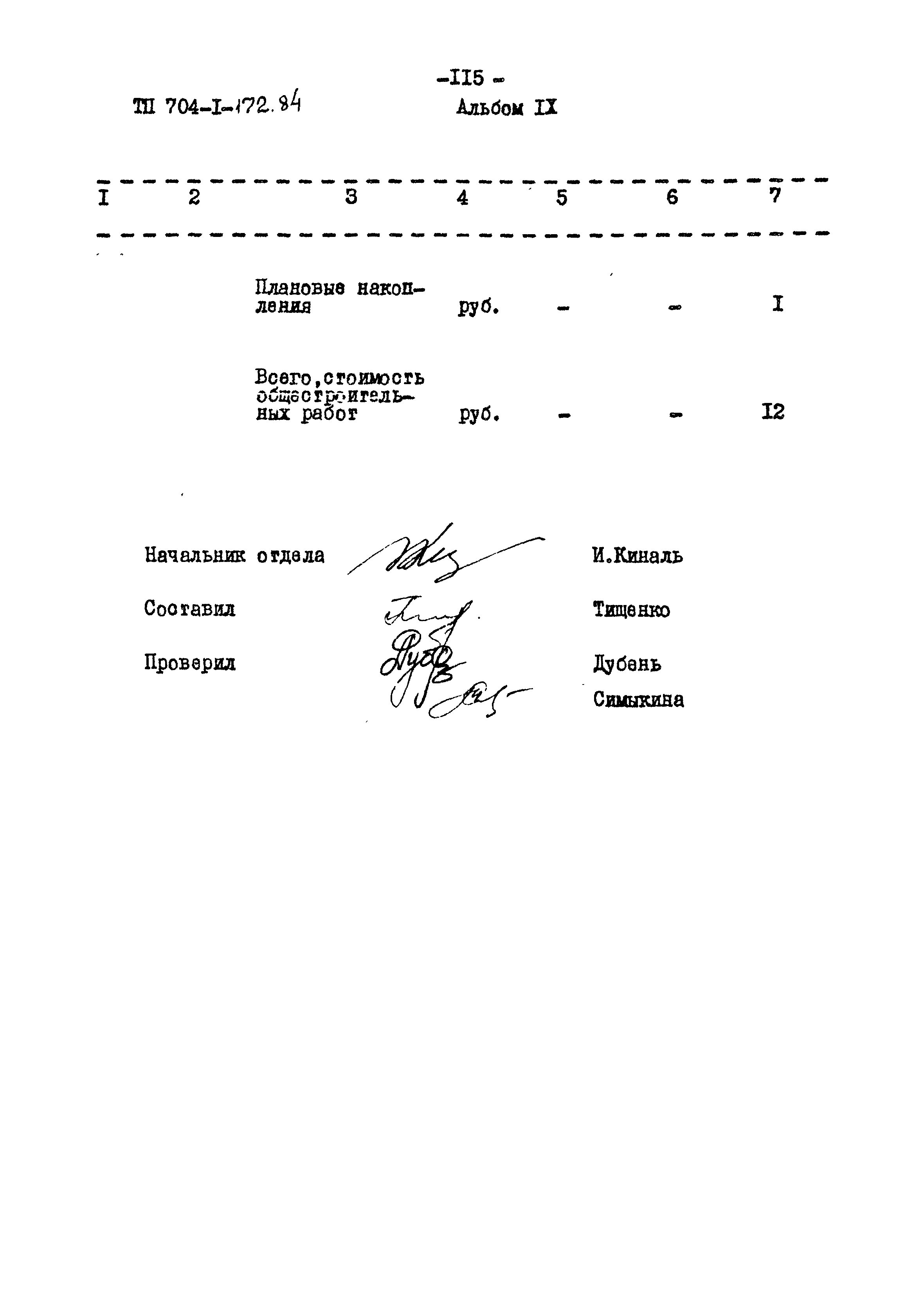 Типовой проект 704-1-172.84