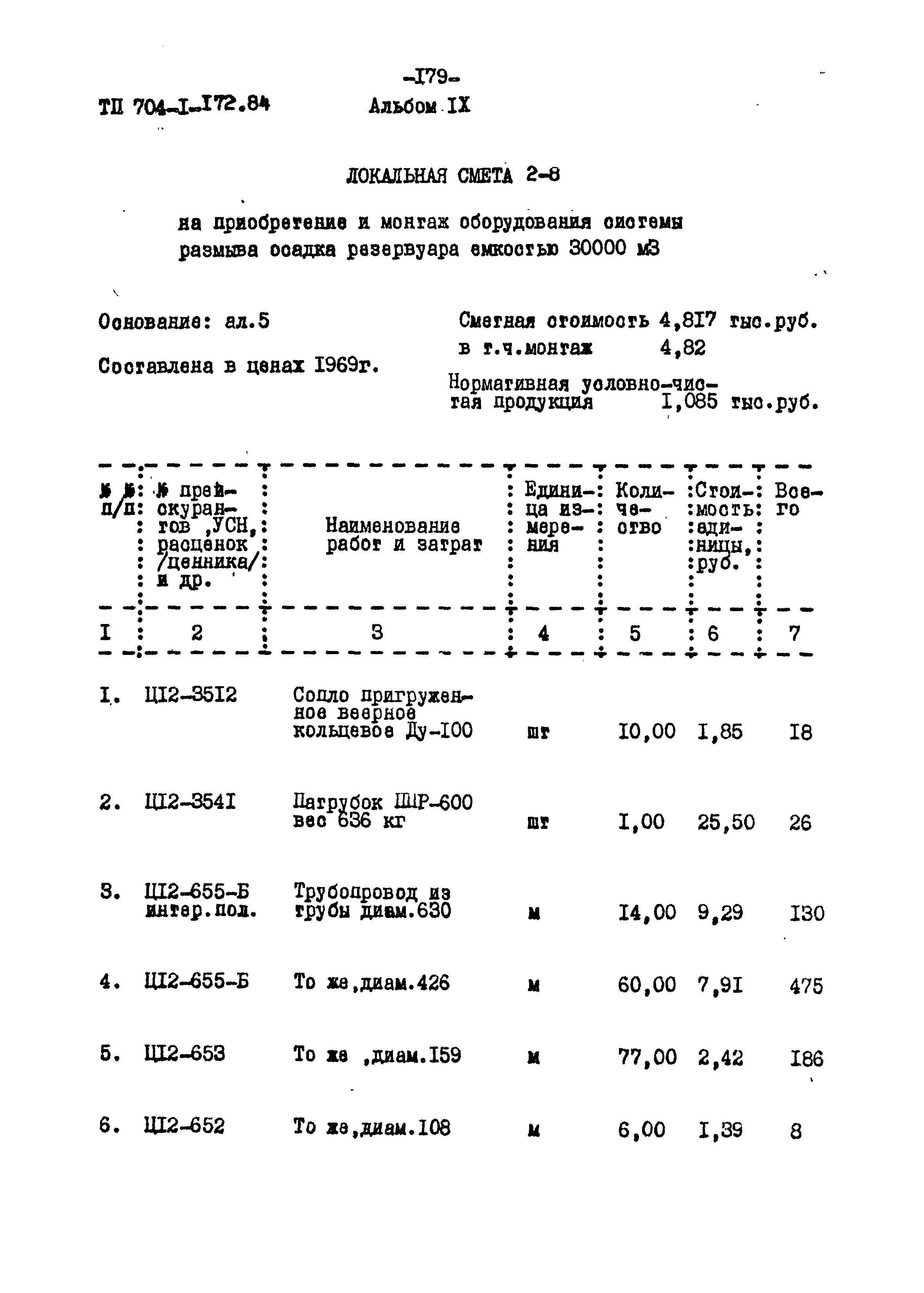 Типовой проект 704-1-172.84