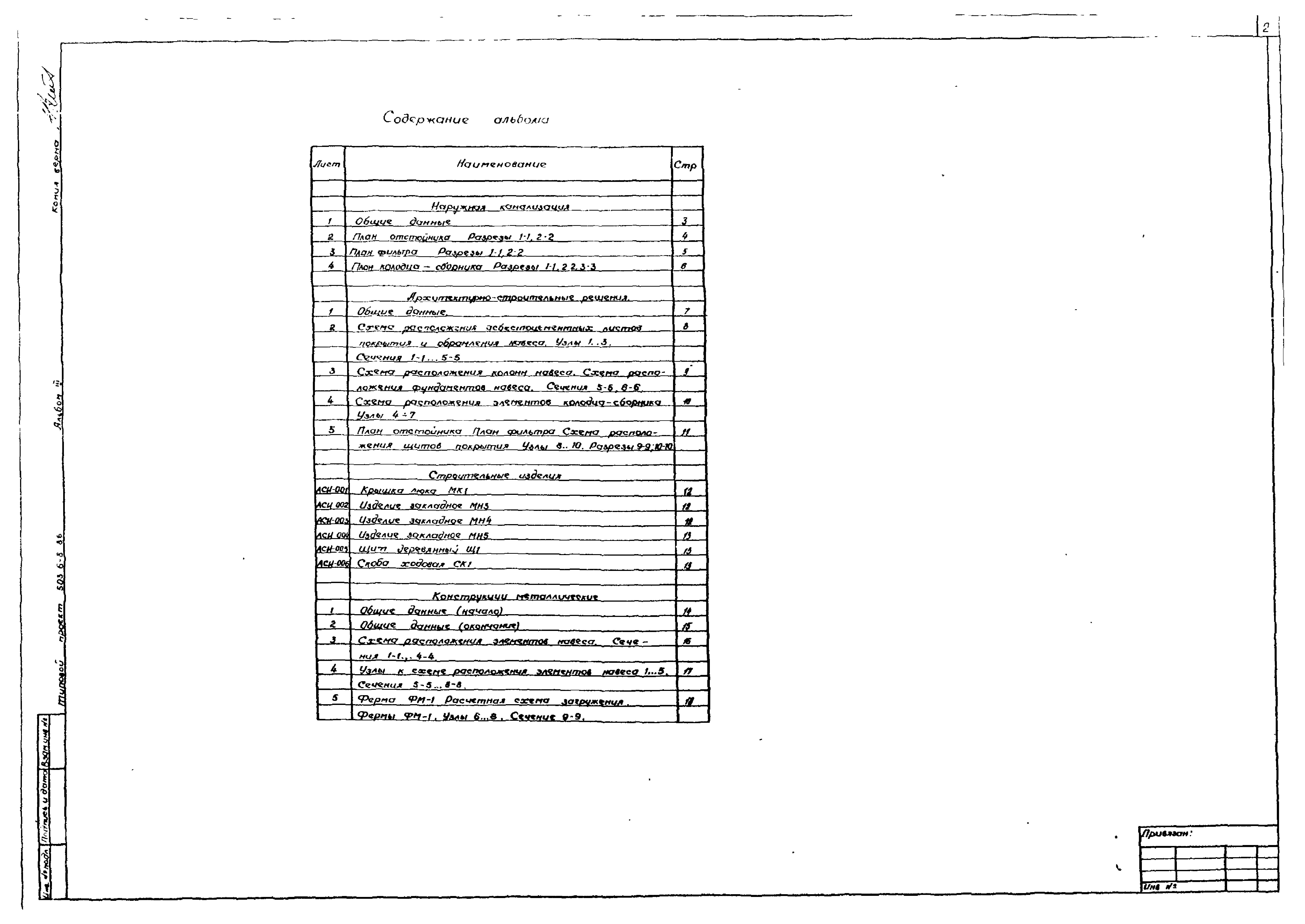 Типовой проект 503-6-8.86