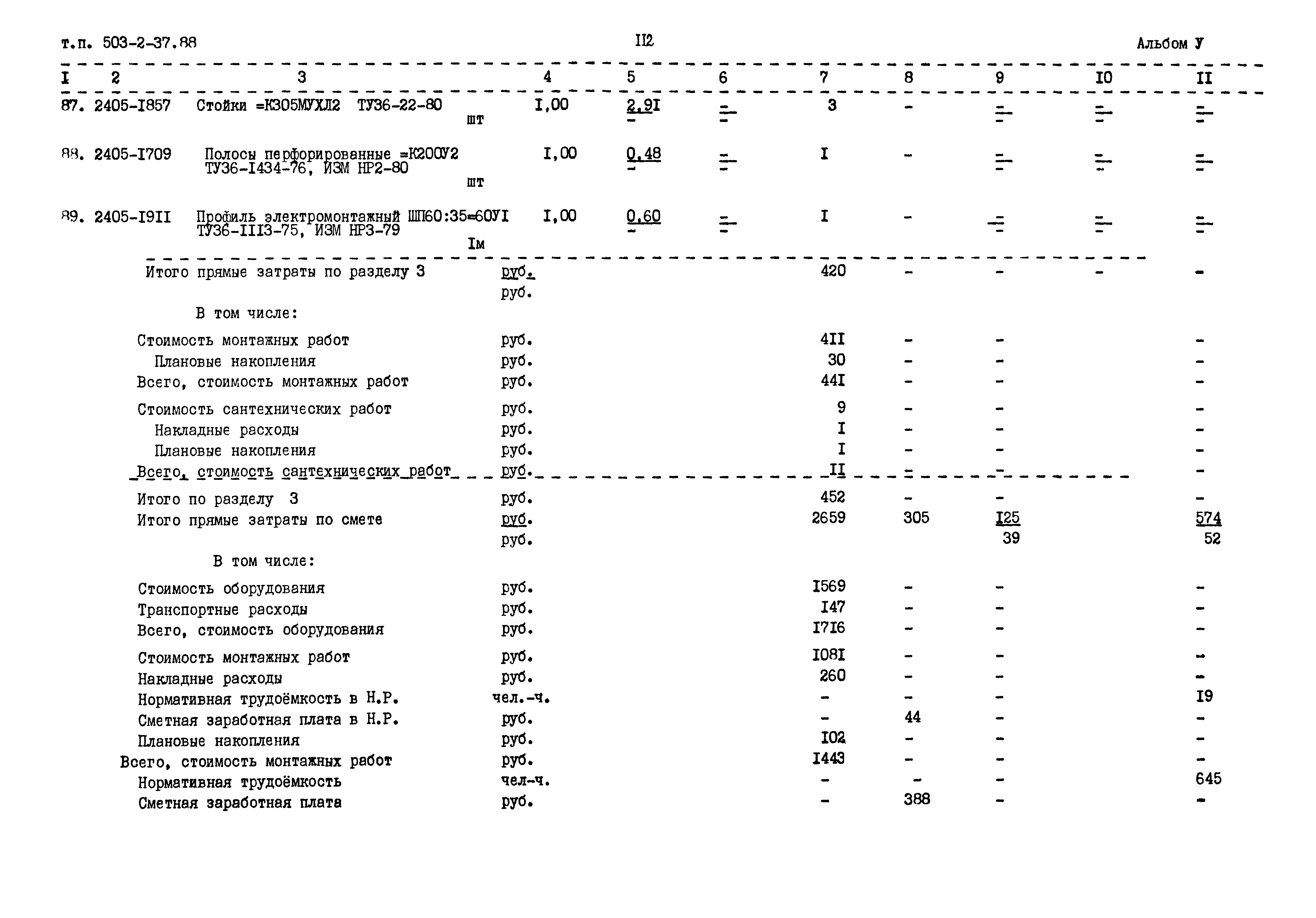 Типовой проект 503-2-37.88