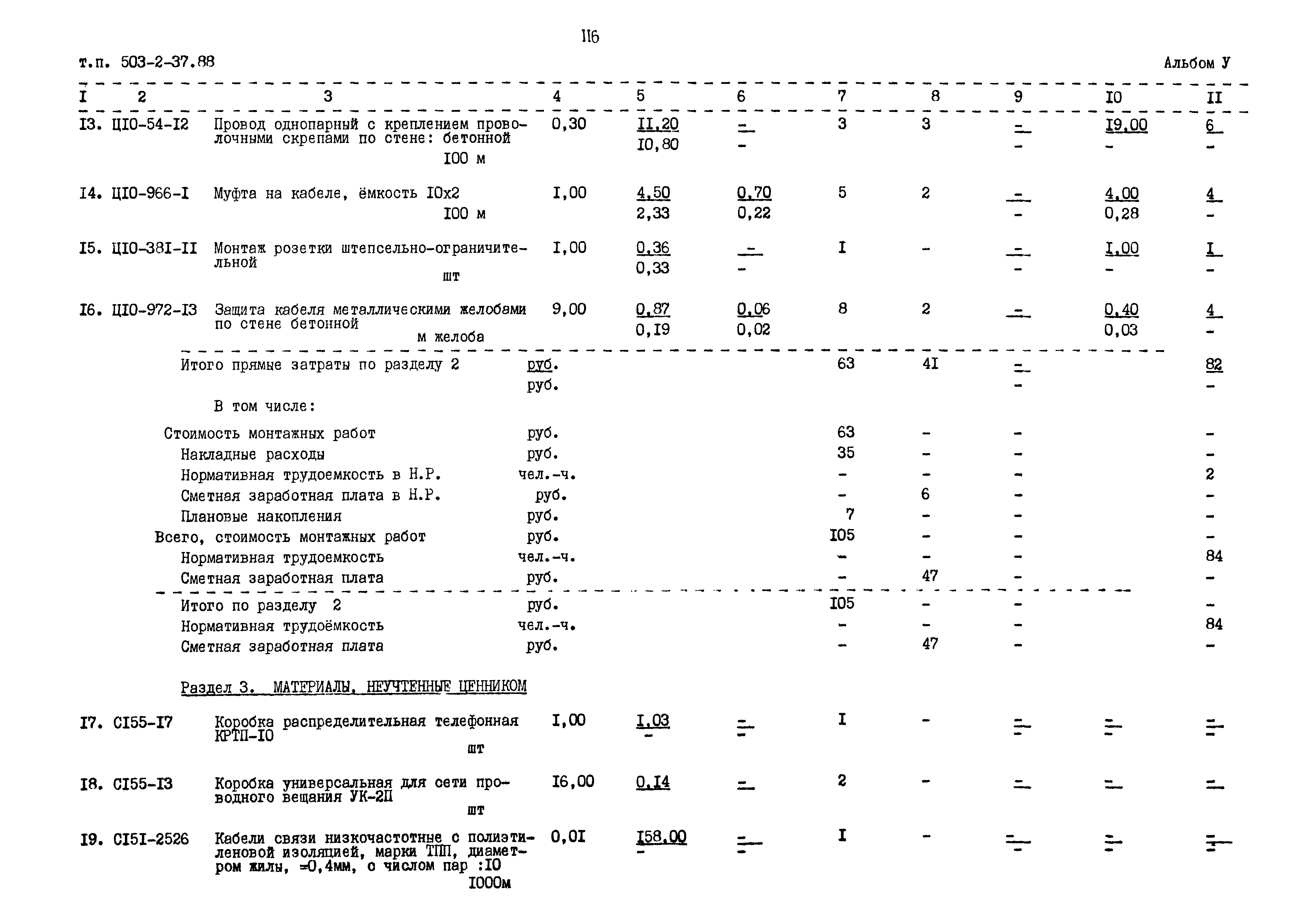 Типовой проект 503-2-37.88