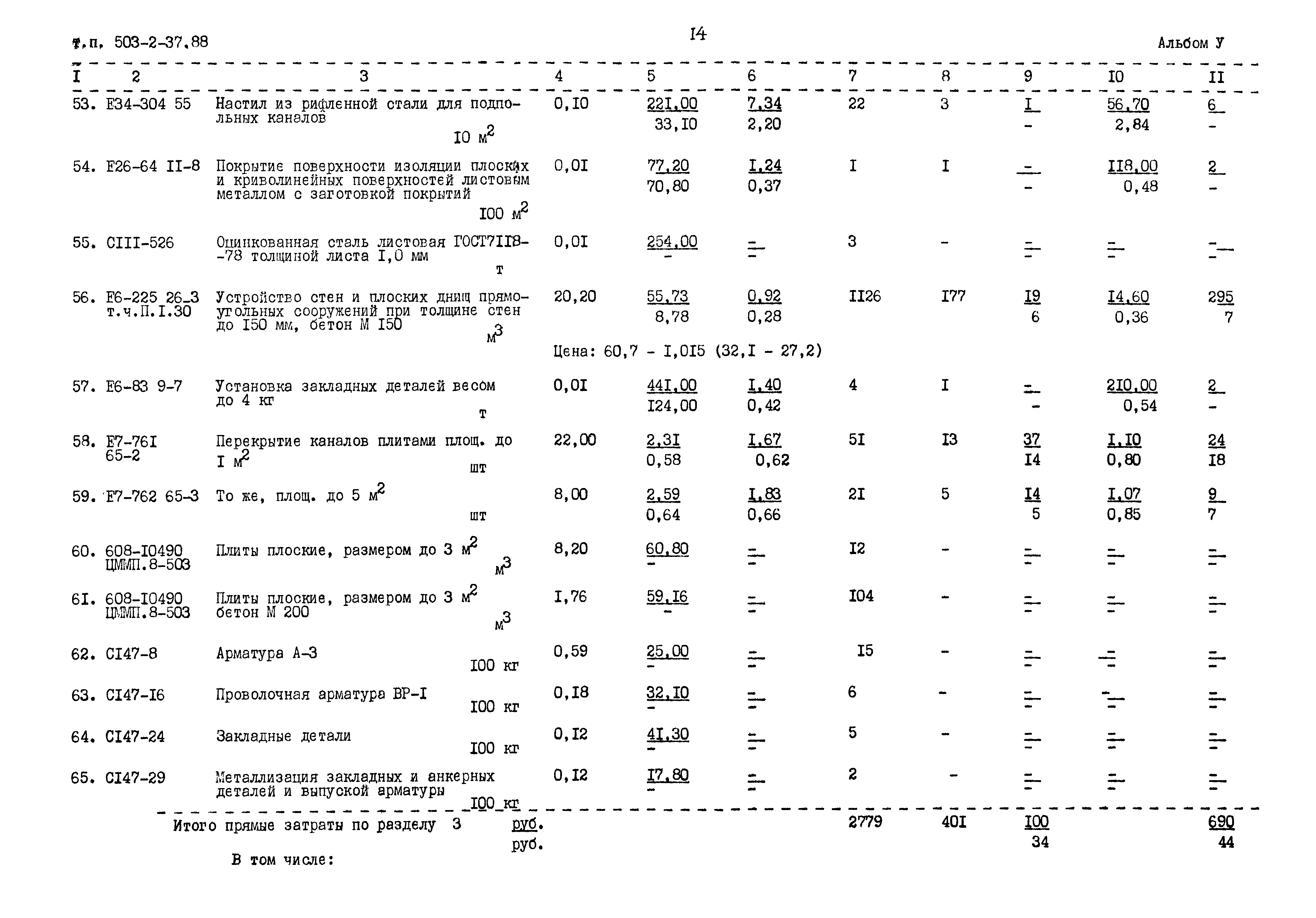 Типовой проект 503-2-37.88