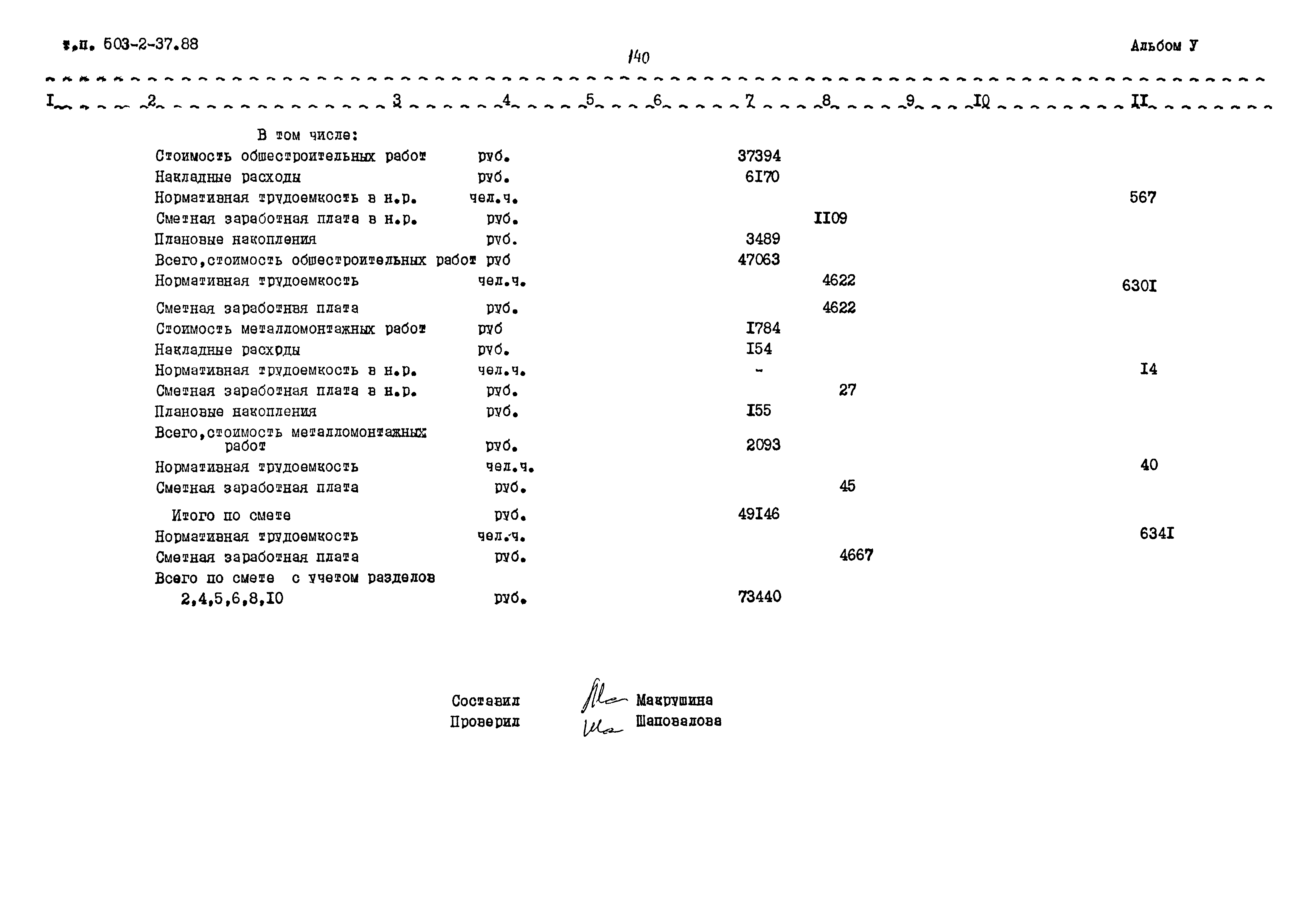 Типовой проект 503-2-37.88