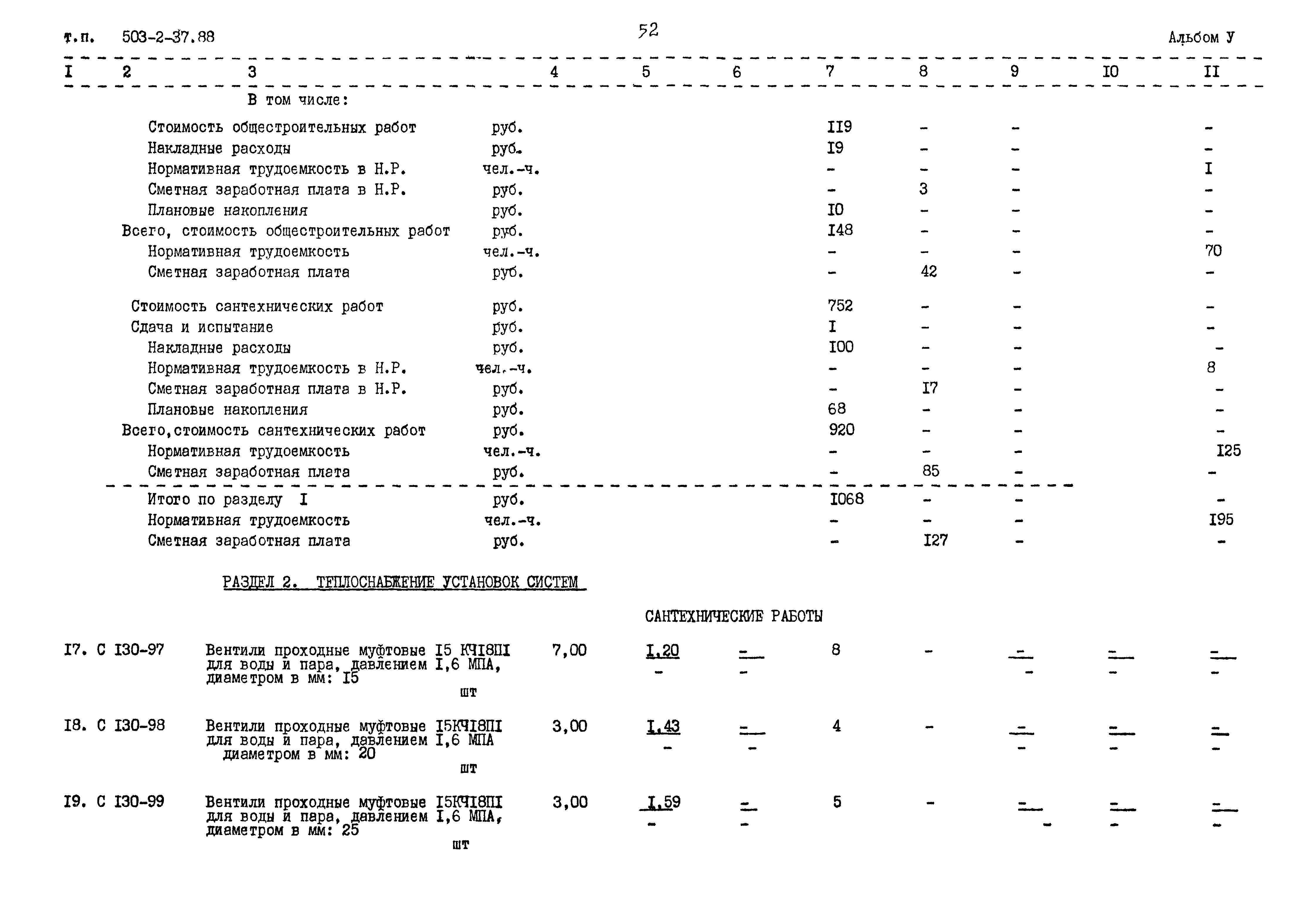 Типовой проект 503-2-37.88