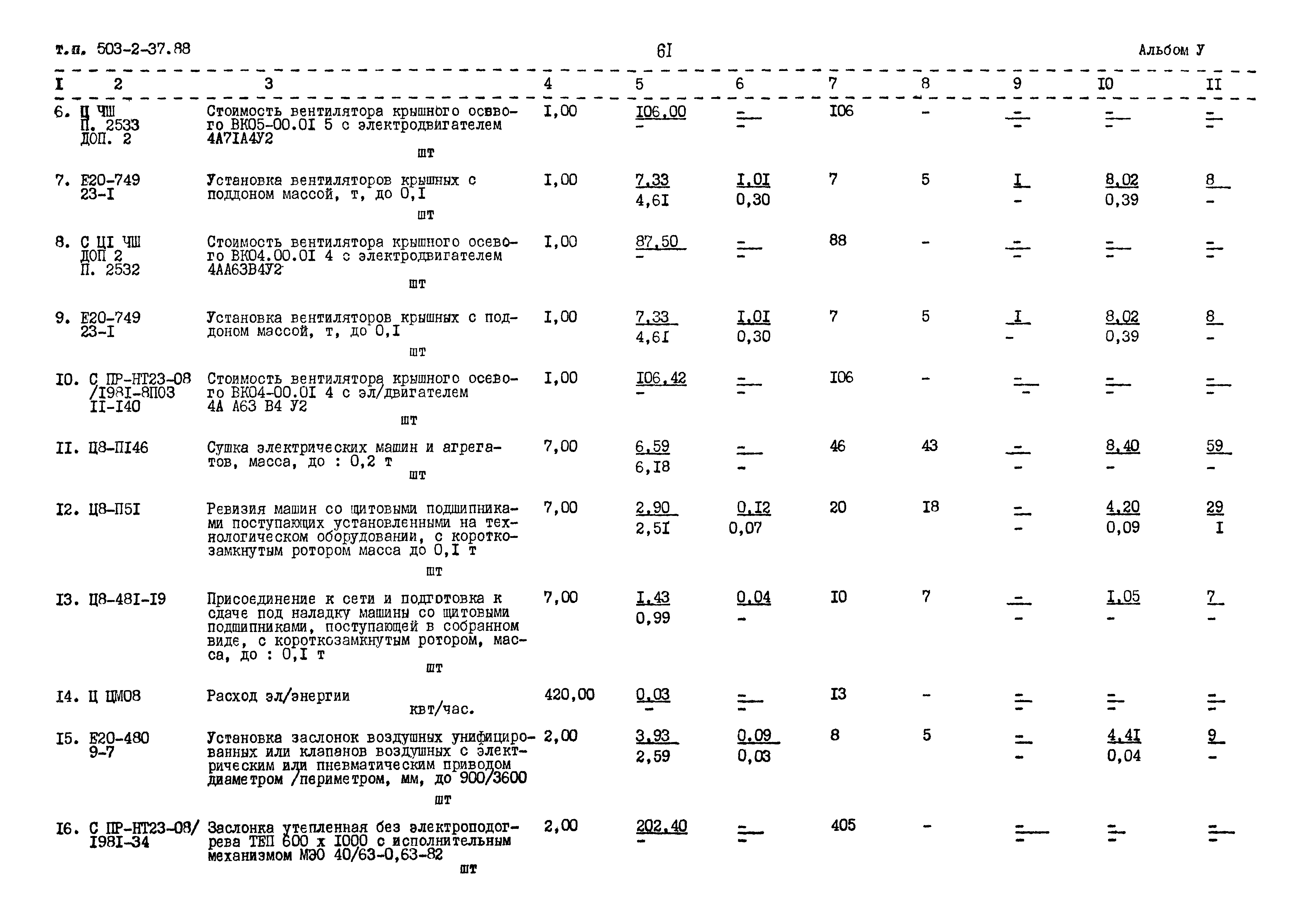 Типовой проект 503-2-37.88