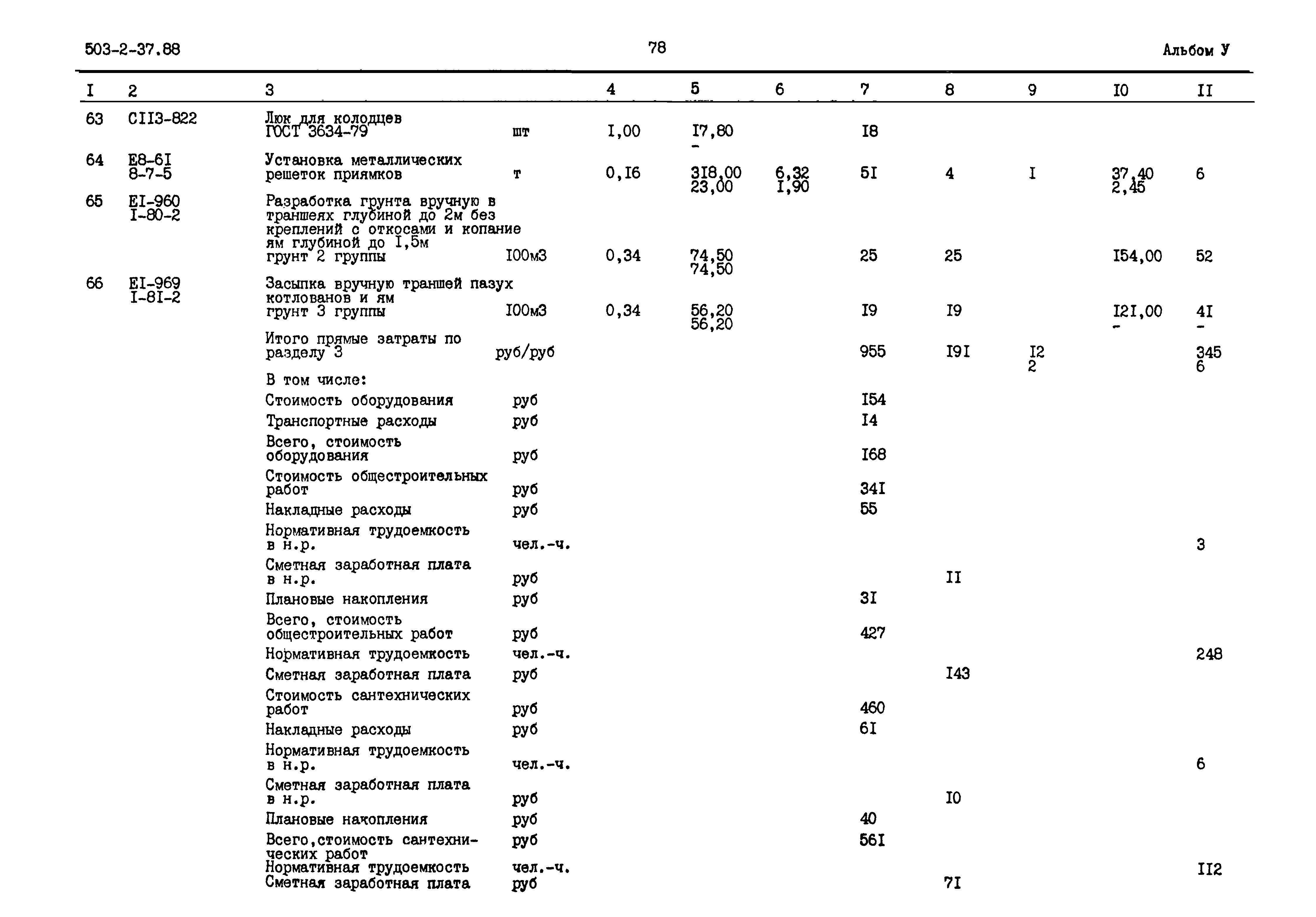 Типовой проект 503-2-37.88