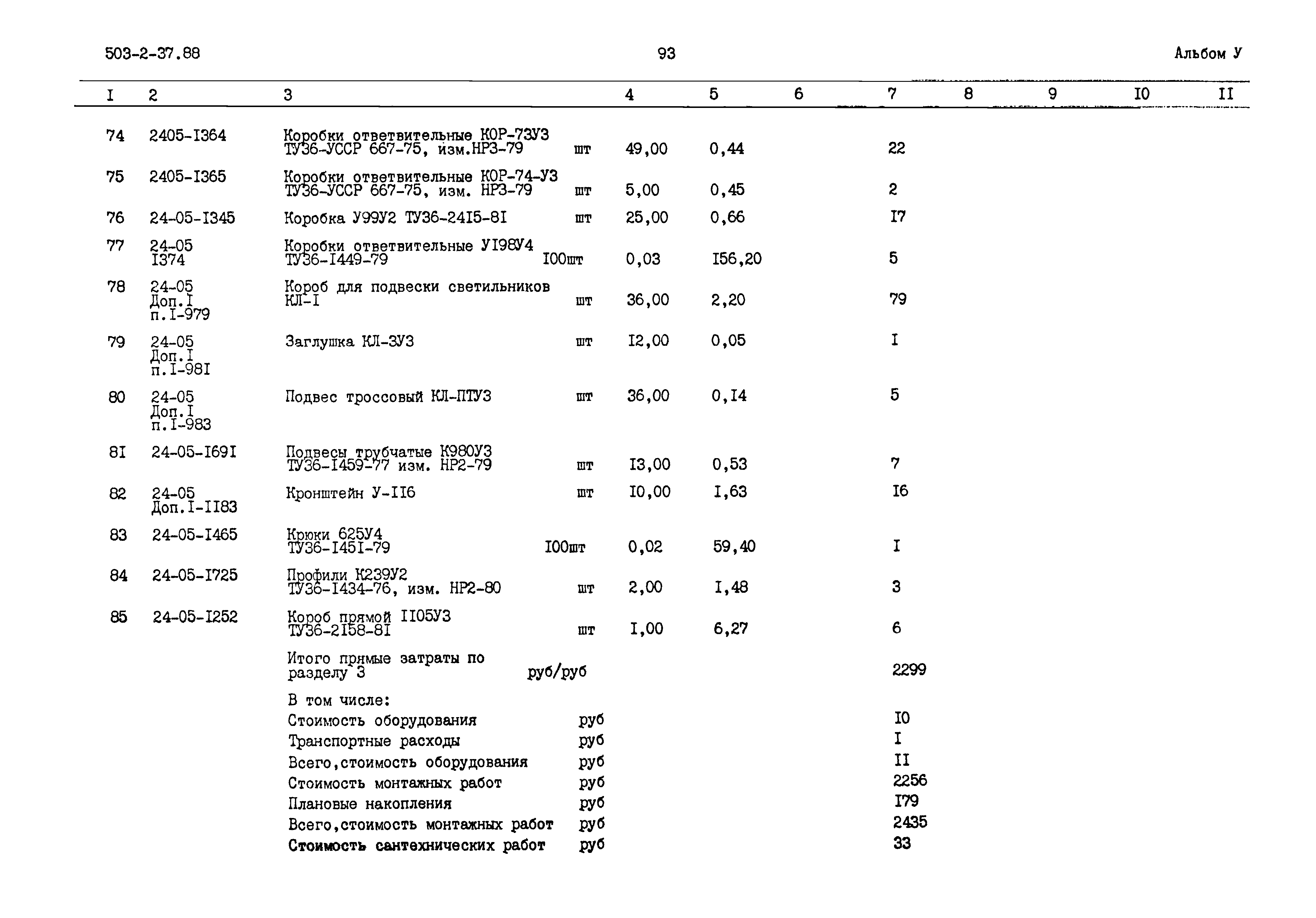 Типовой проект 503-2-37.88