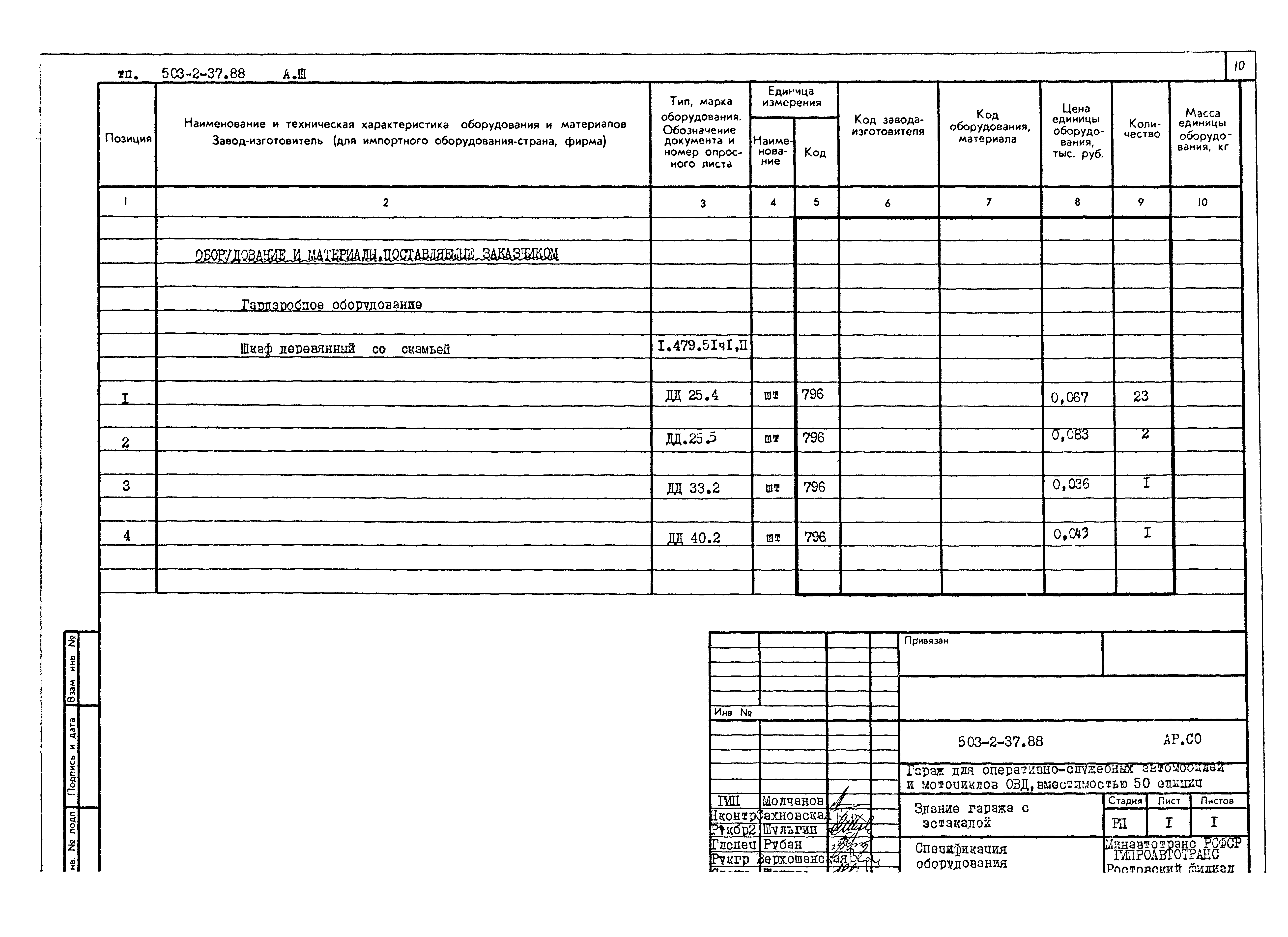 Типовой проект 503-2-37.88