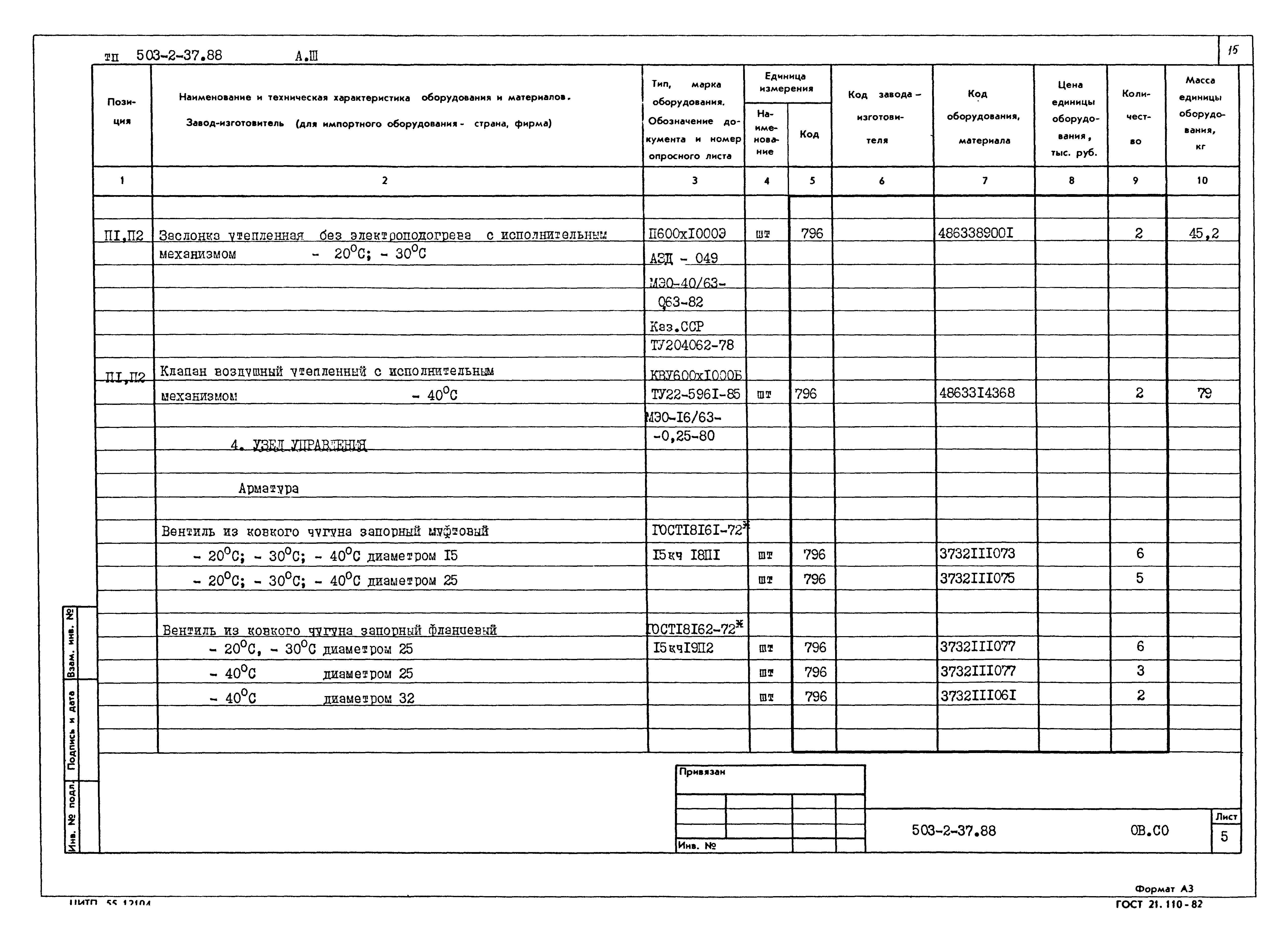 Типовой проект 503-2-37.88