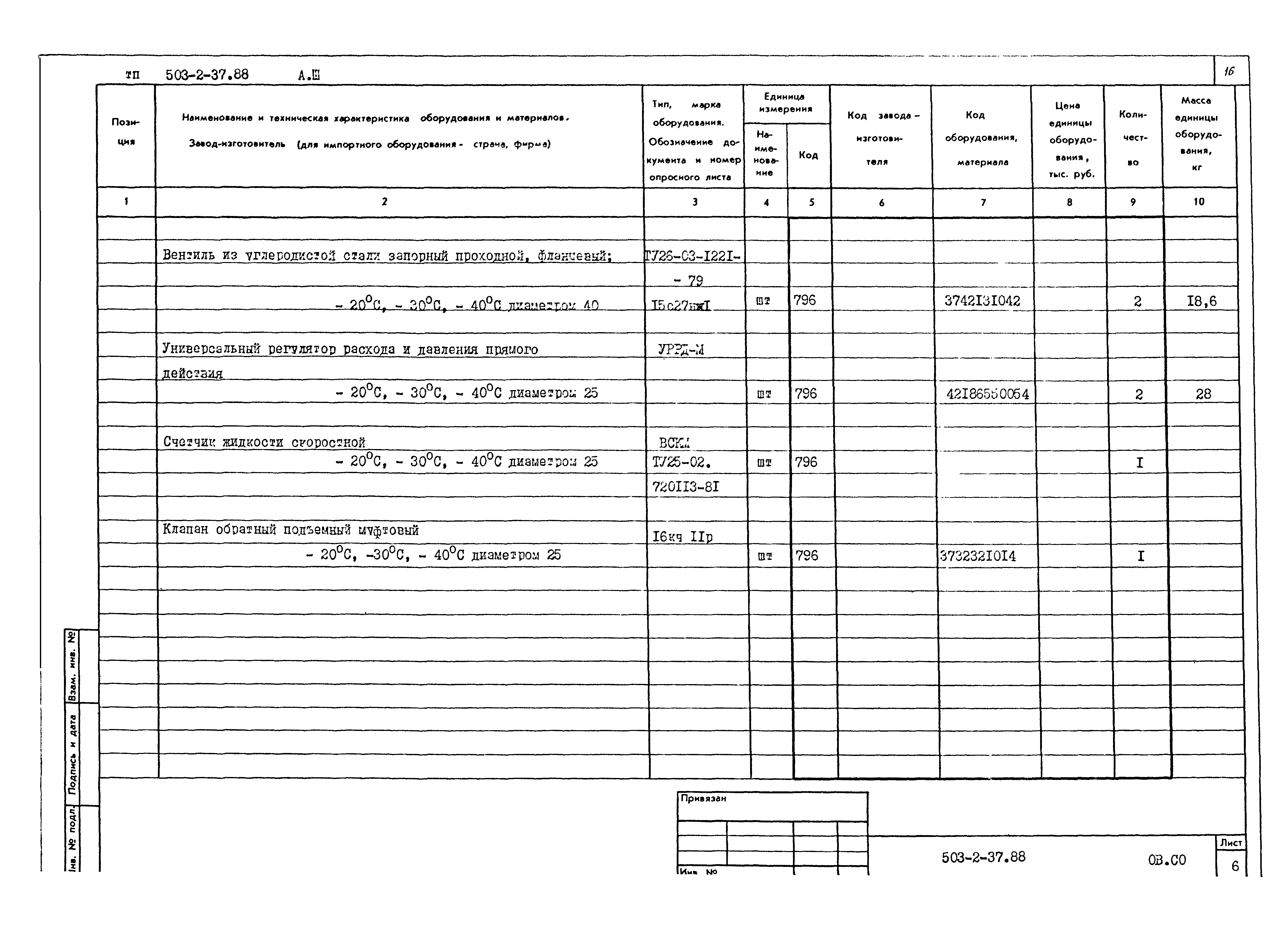 Типовой проект 503-2-37.88