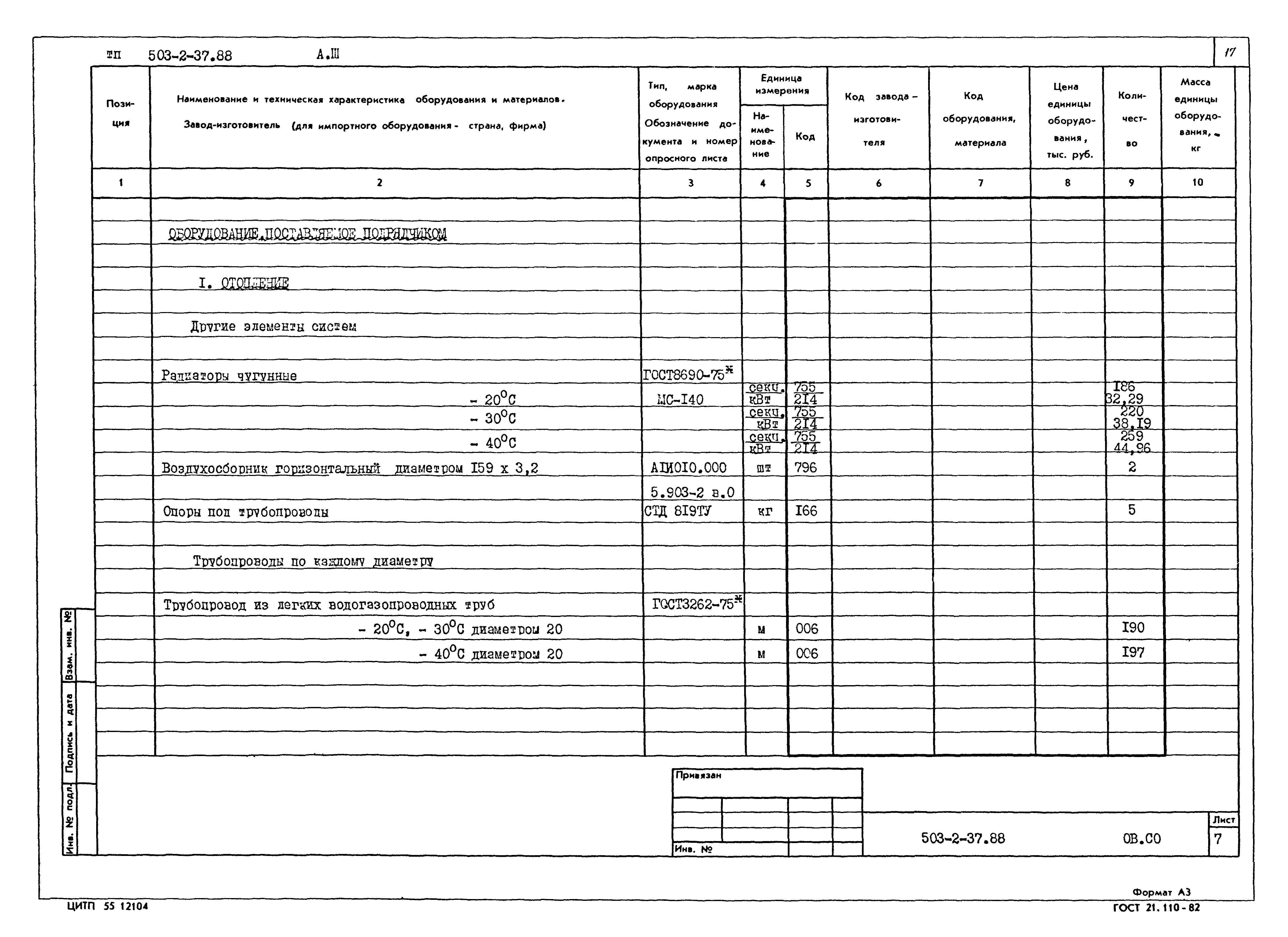 Типовой проект 503-2-37.88