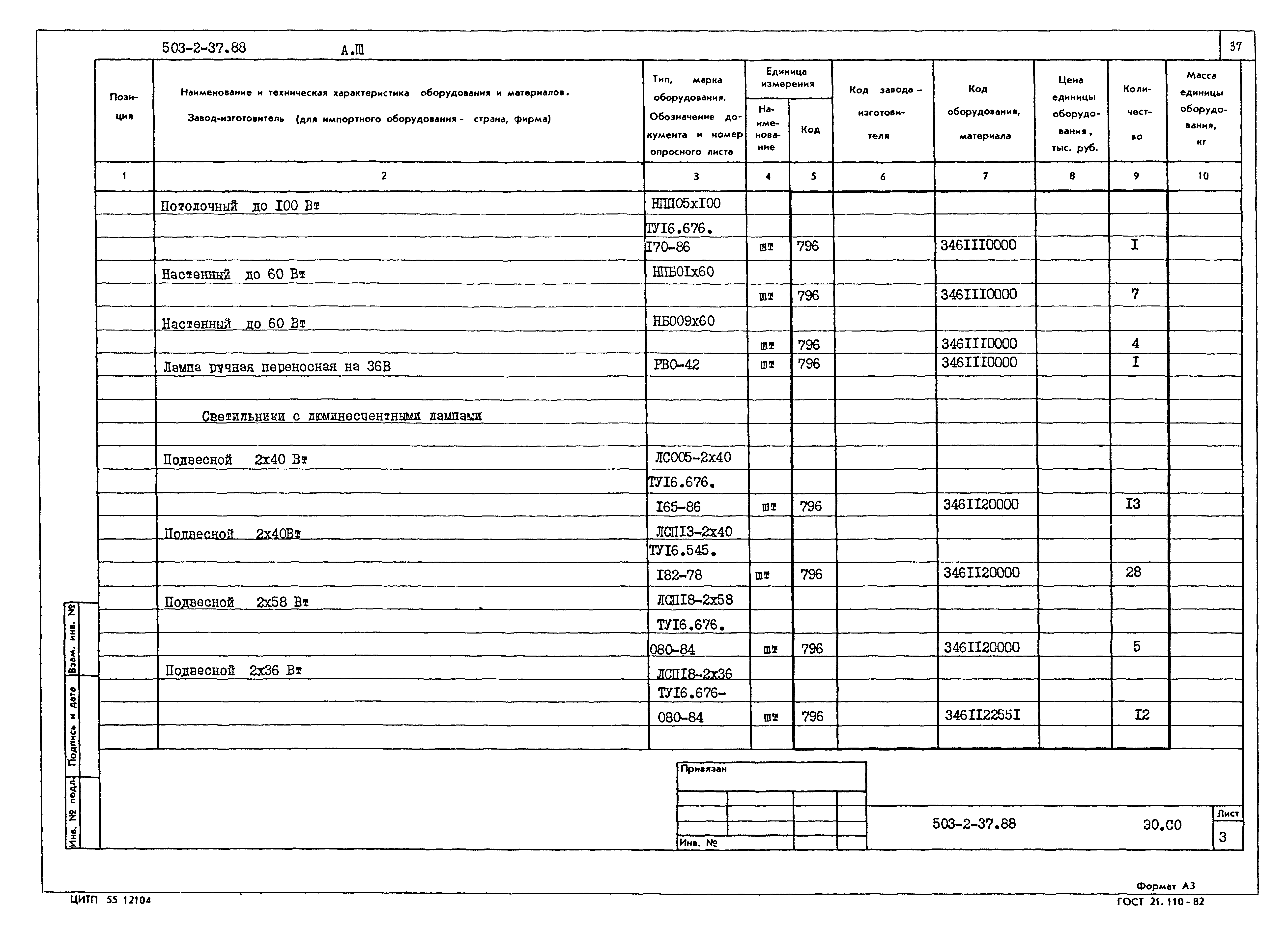 Типовой проект 503-2-37.88