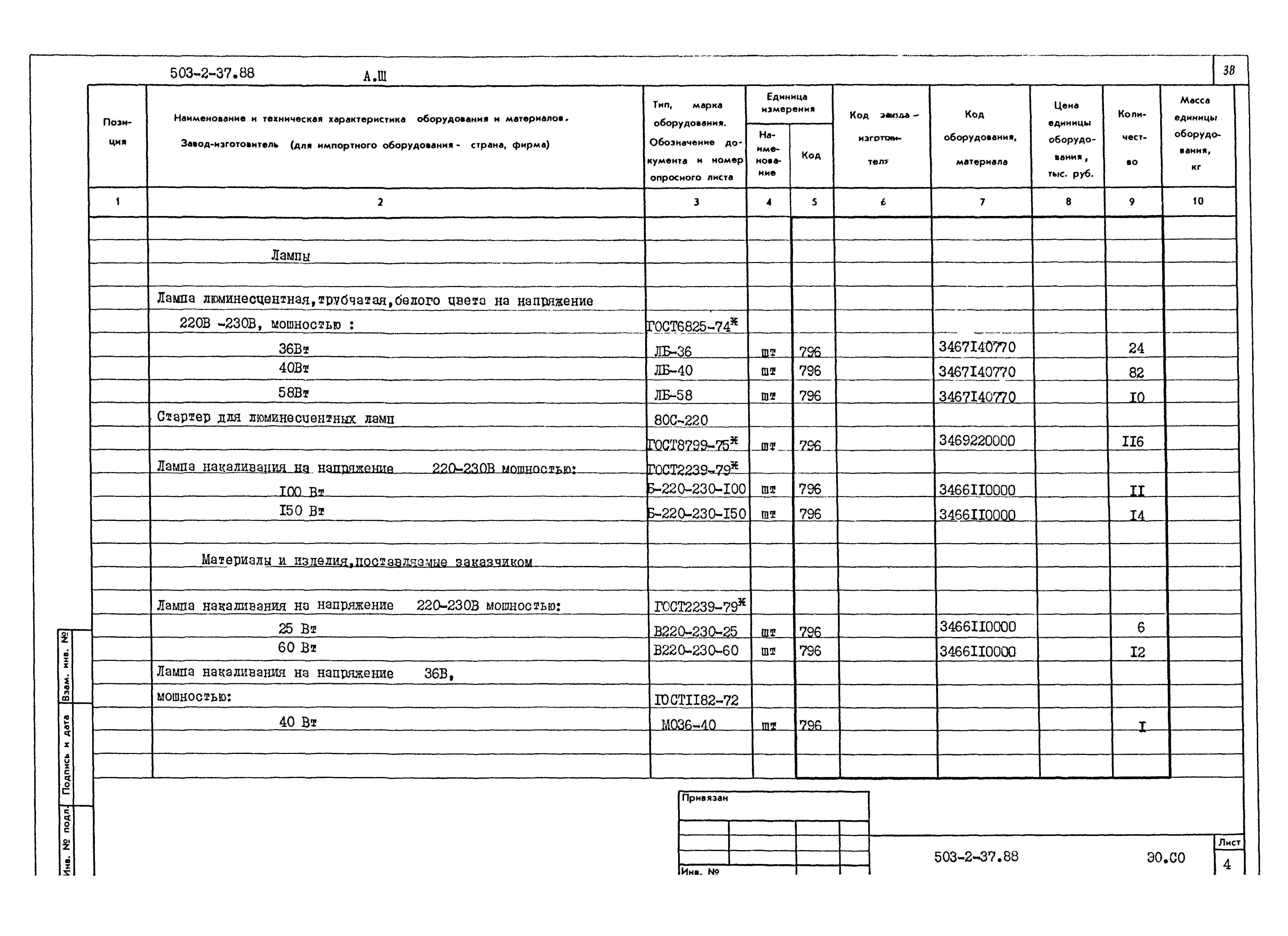 Типовой проект 503-2-37.88