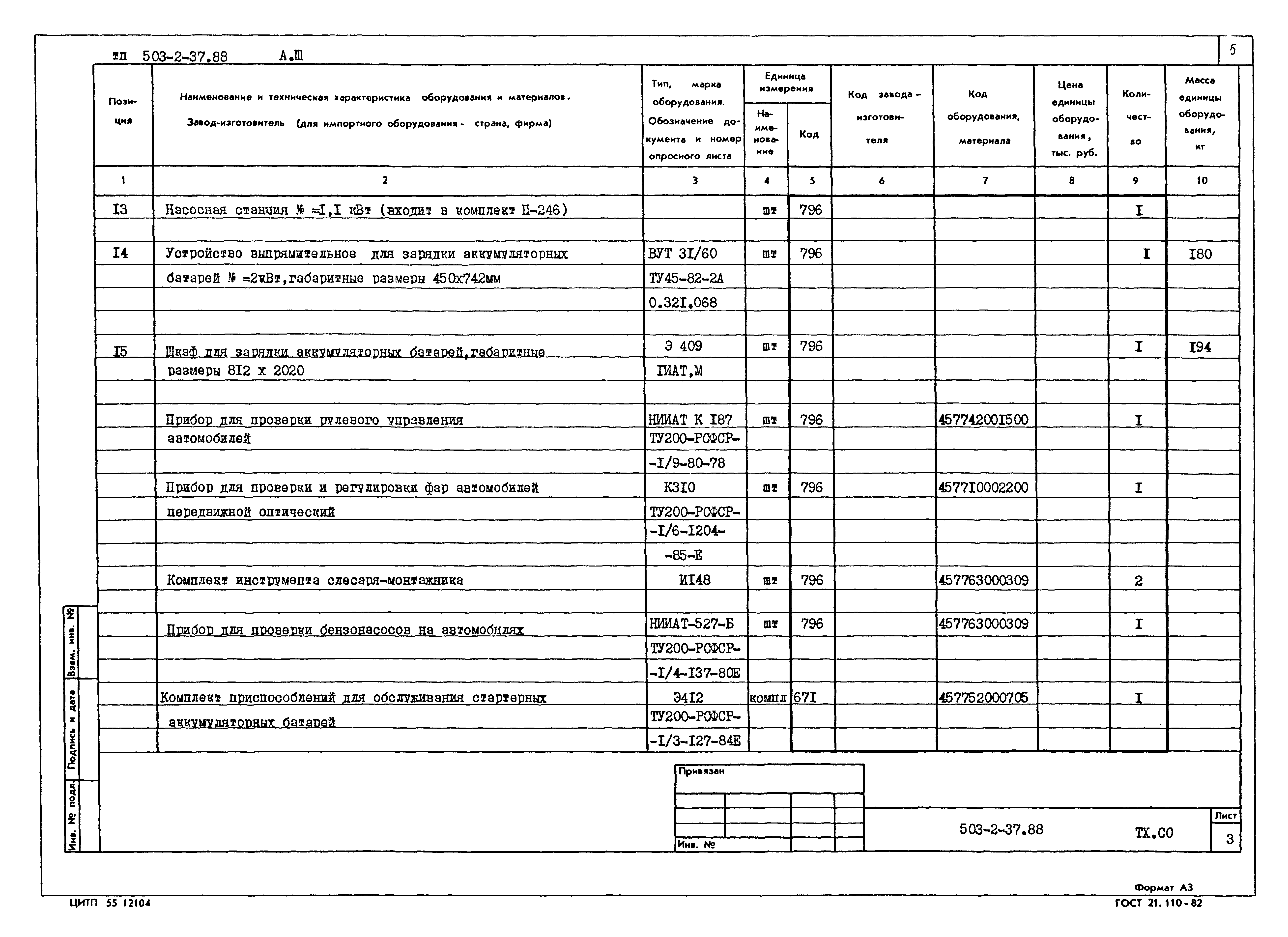 Типовой проект 503-2-37.88