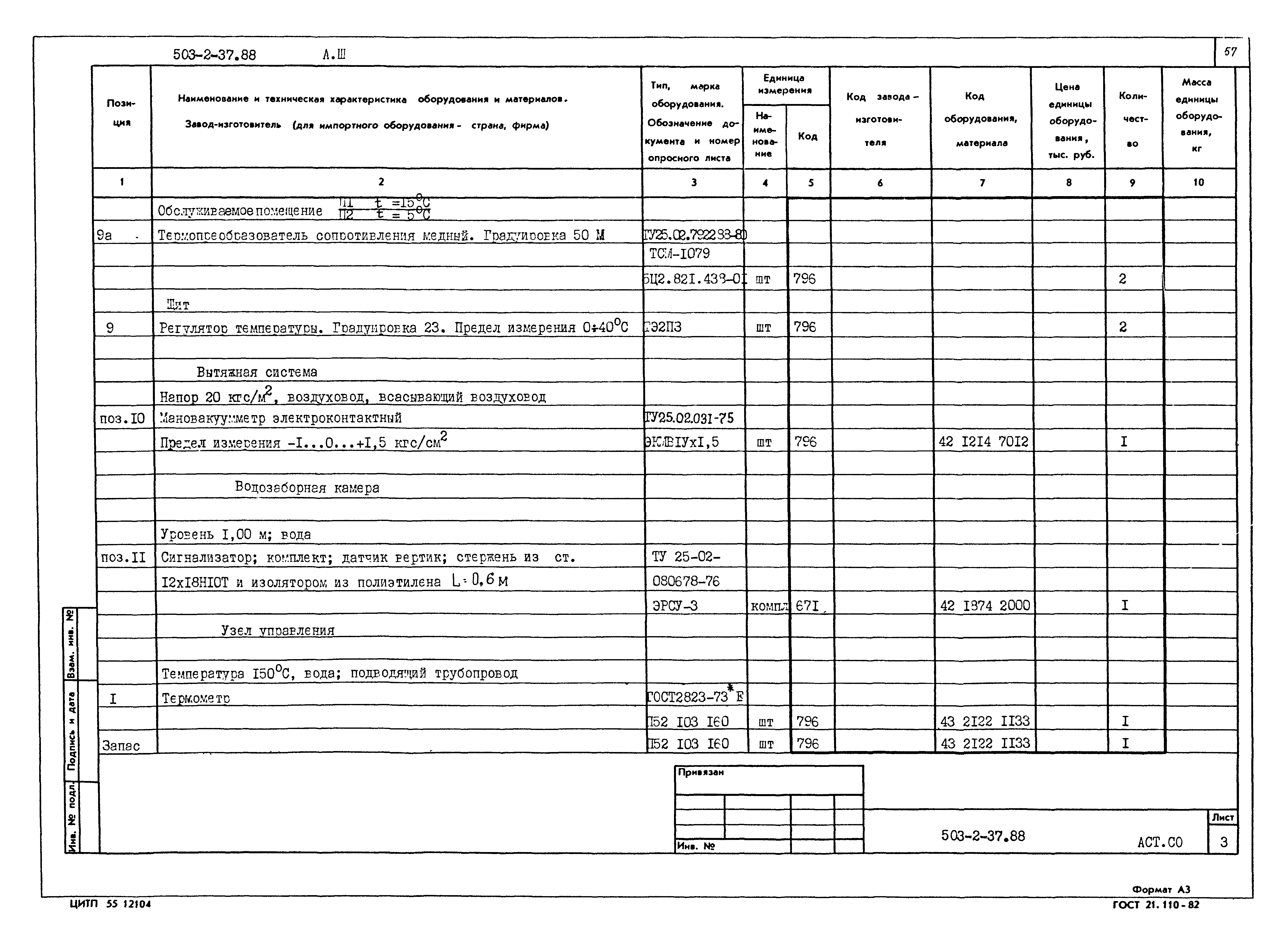 Типовой проект 503-2-37.88