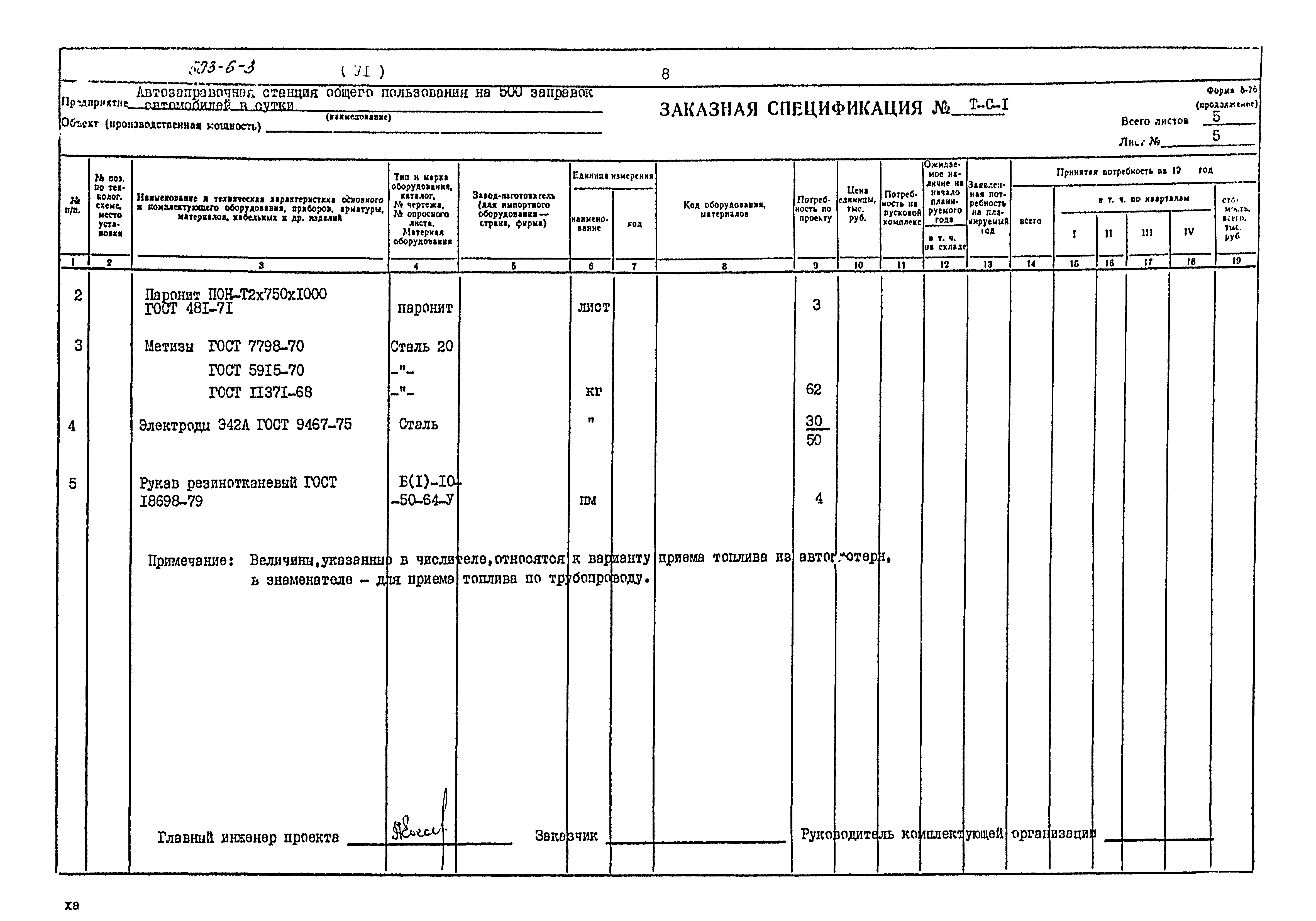 Типовой проект 503-6-3