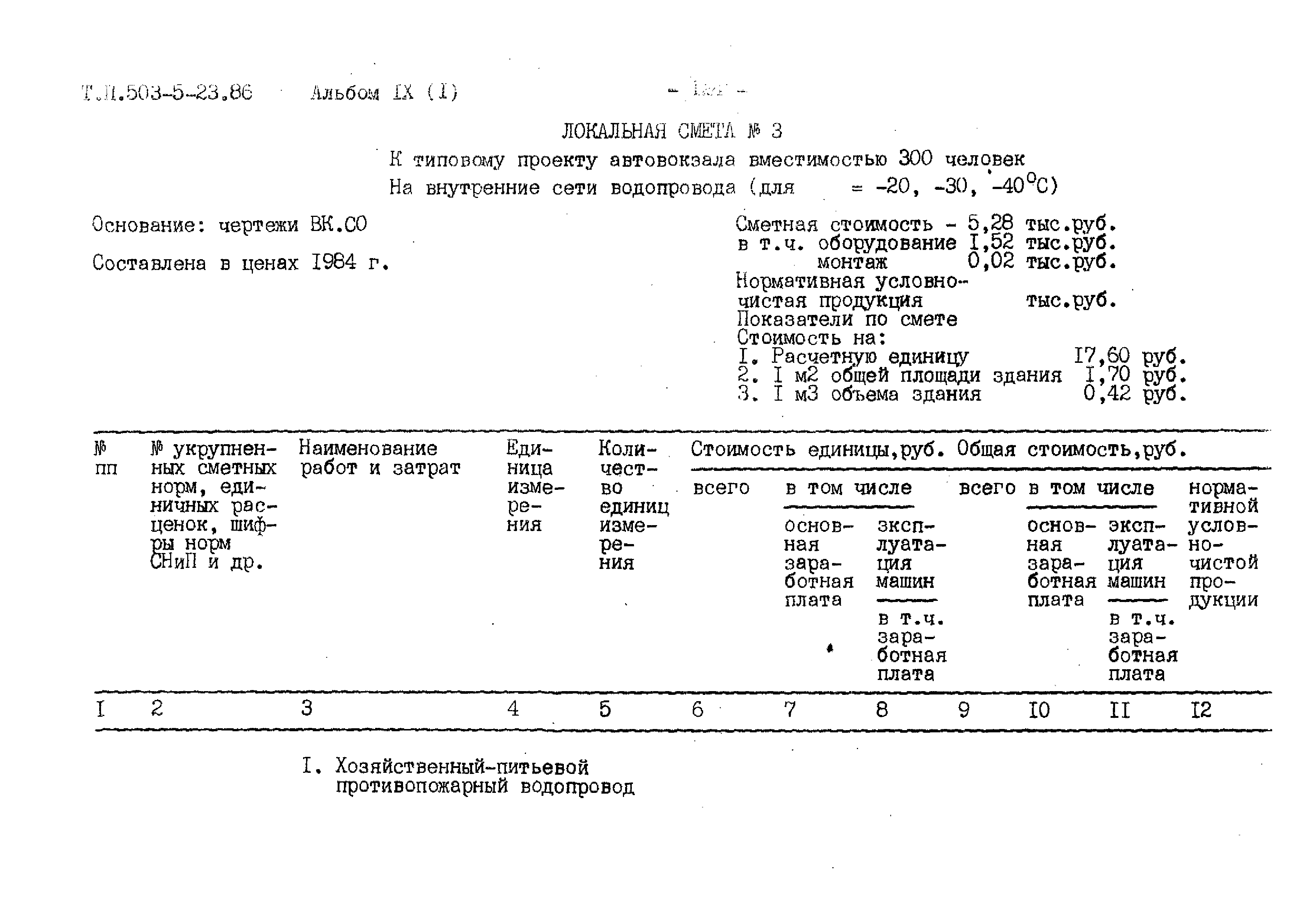 Типовой проект 503-5-23.86