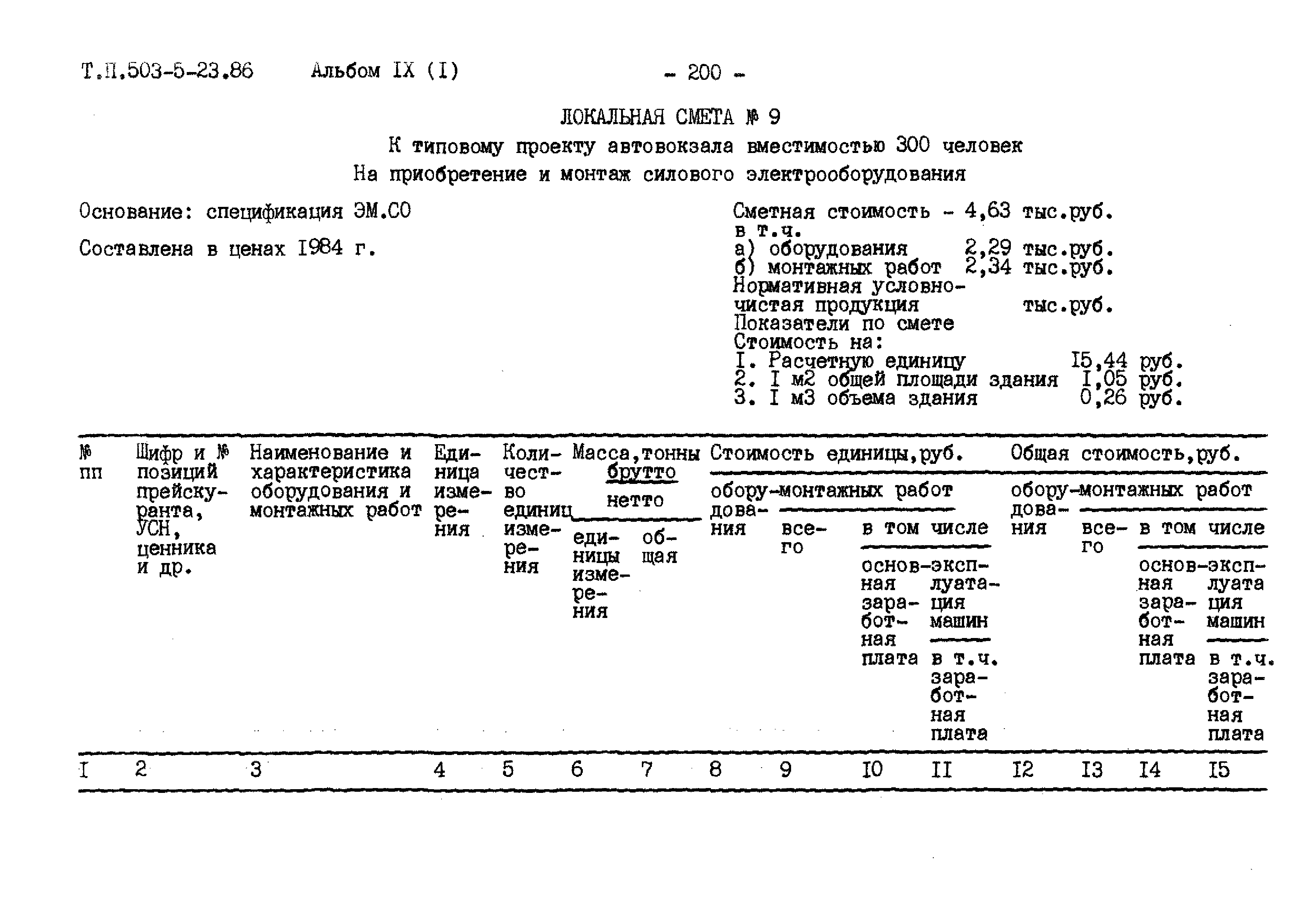 Типовой проект 503-5-23.86