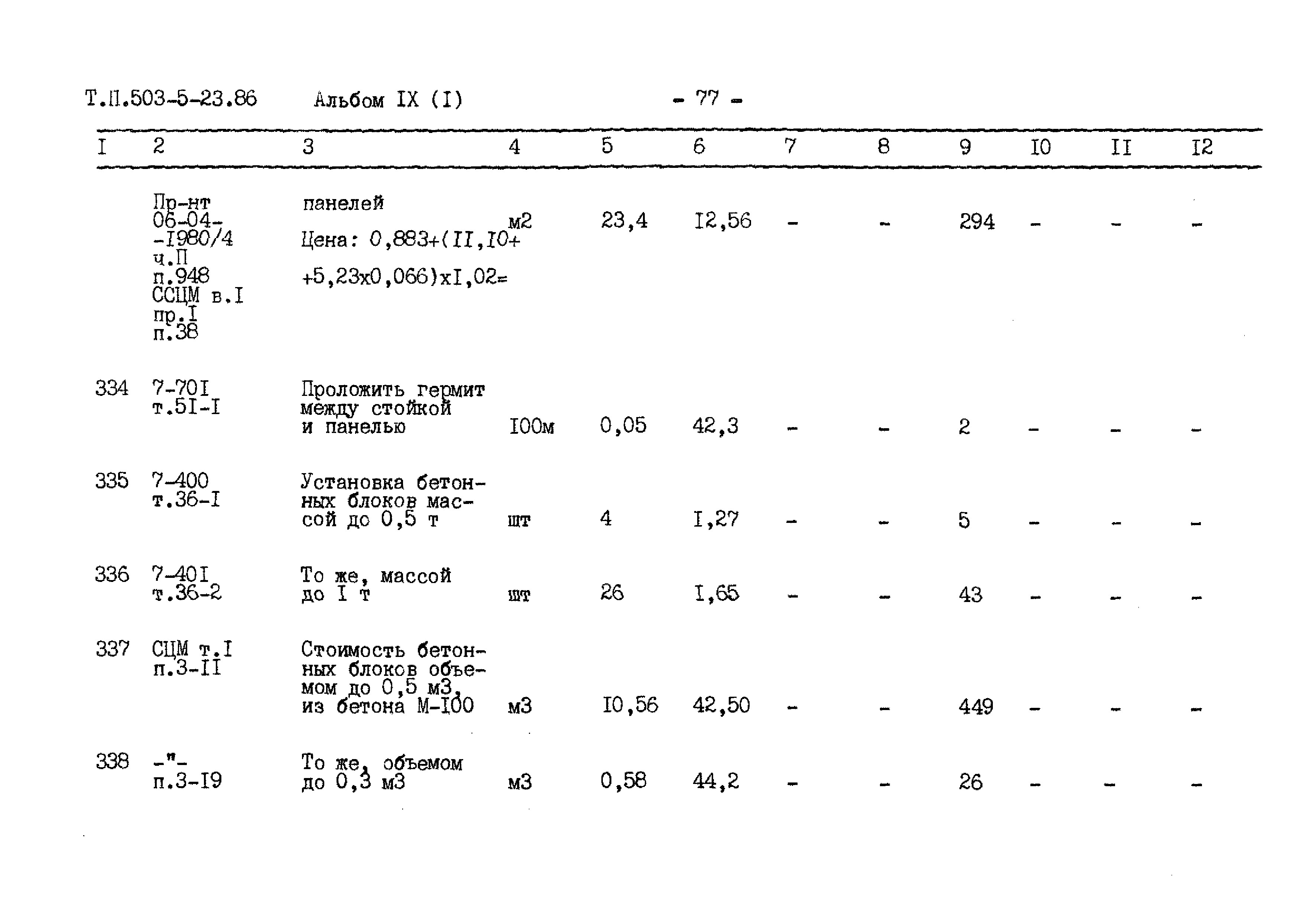 Типовой проект 503-5-23.86