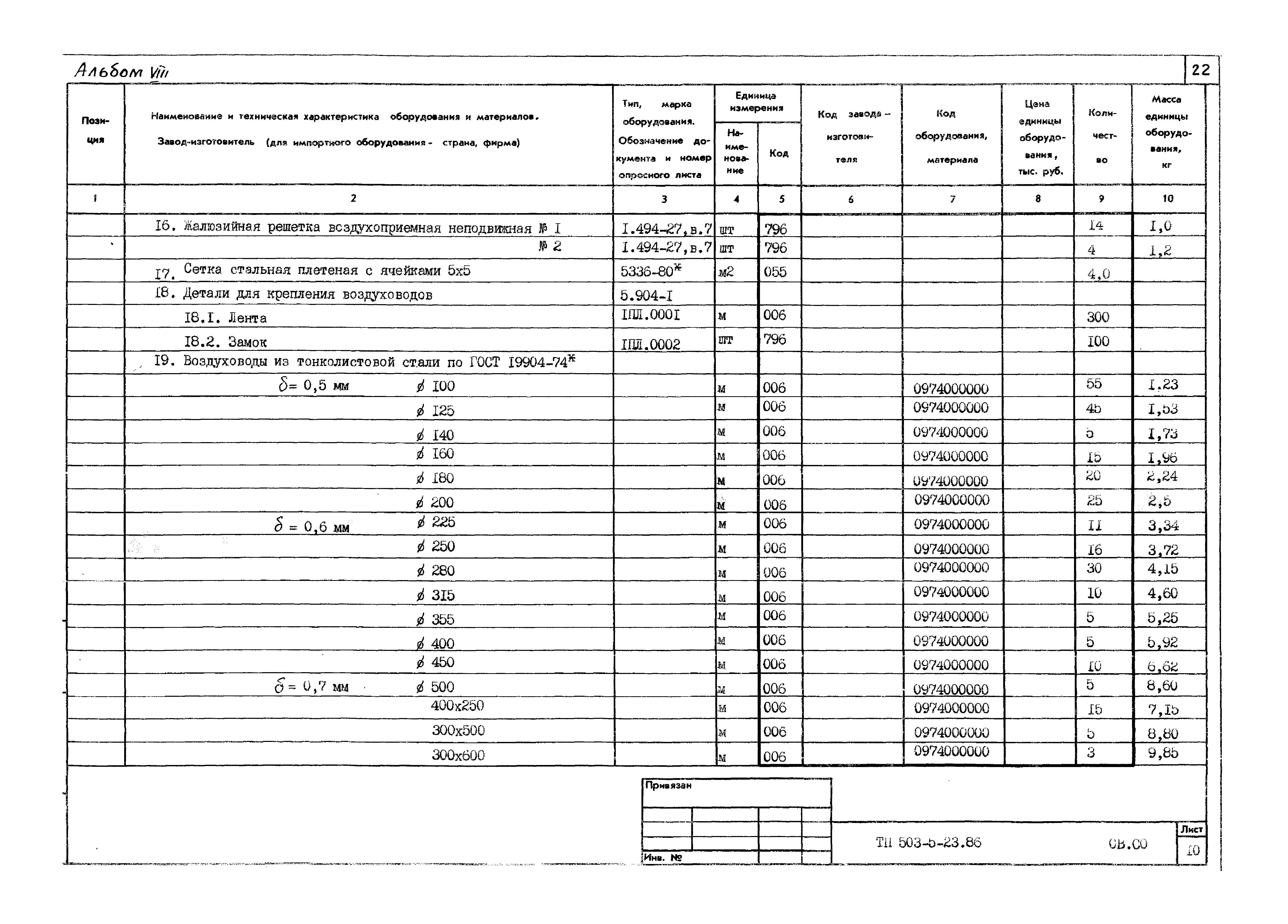 Типовой проект 503-5-23.86