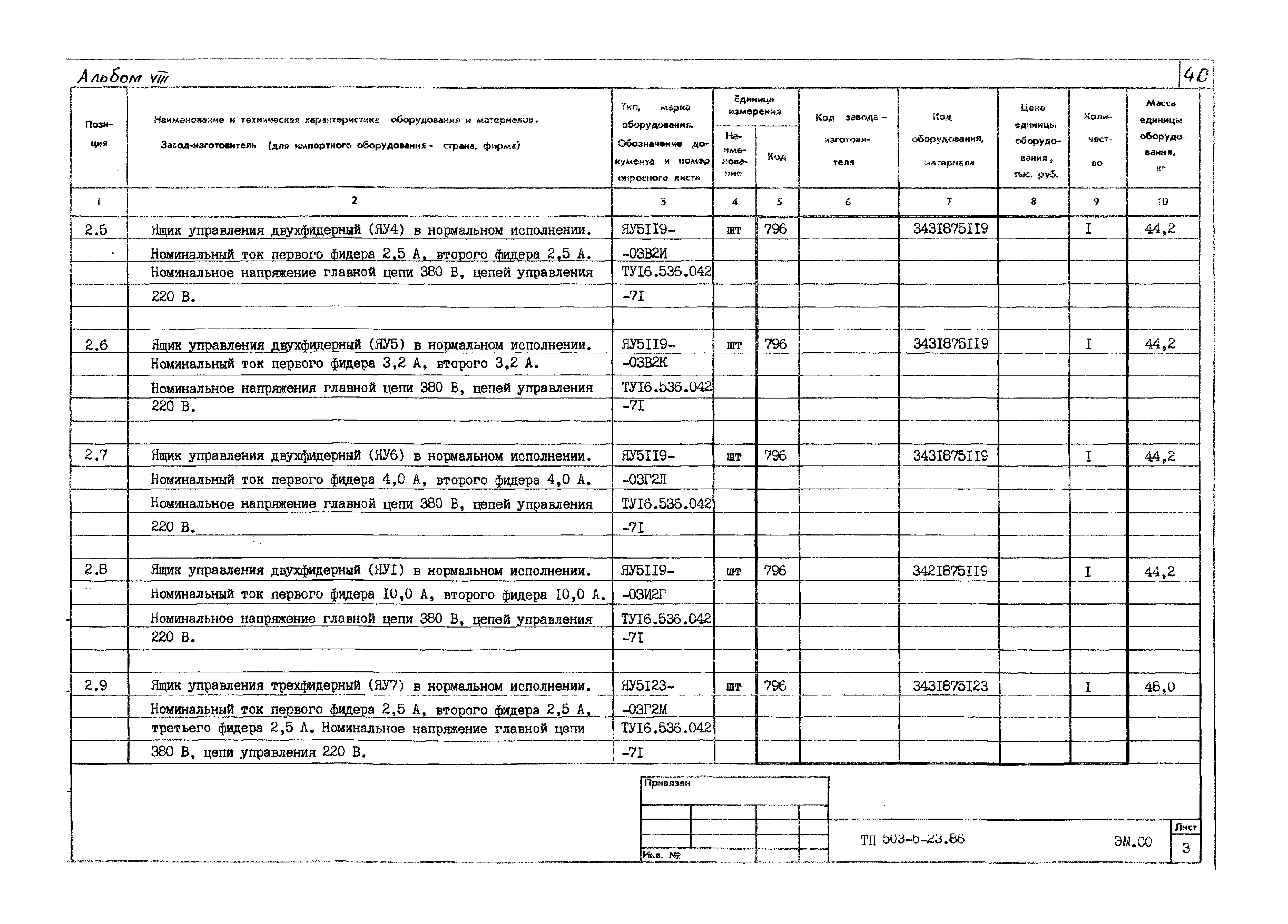 Типовой проект 503-5-23.86