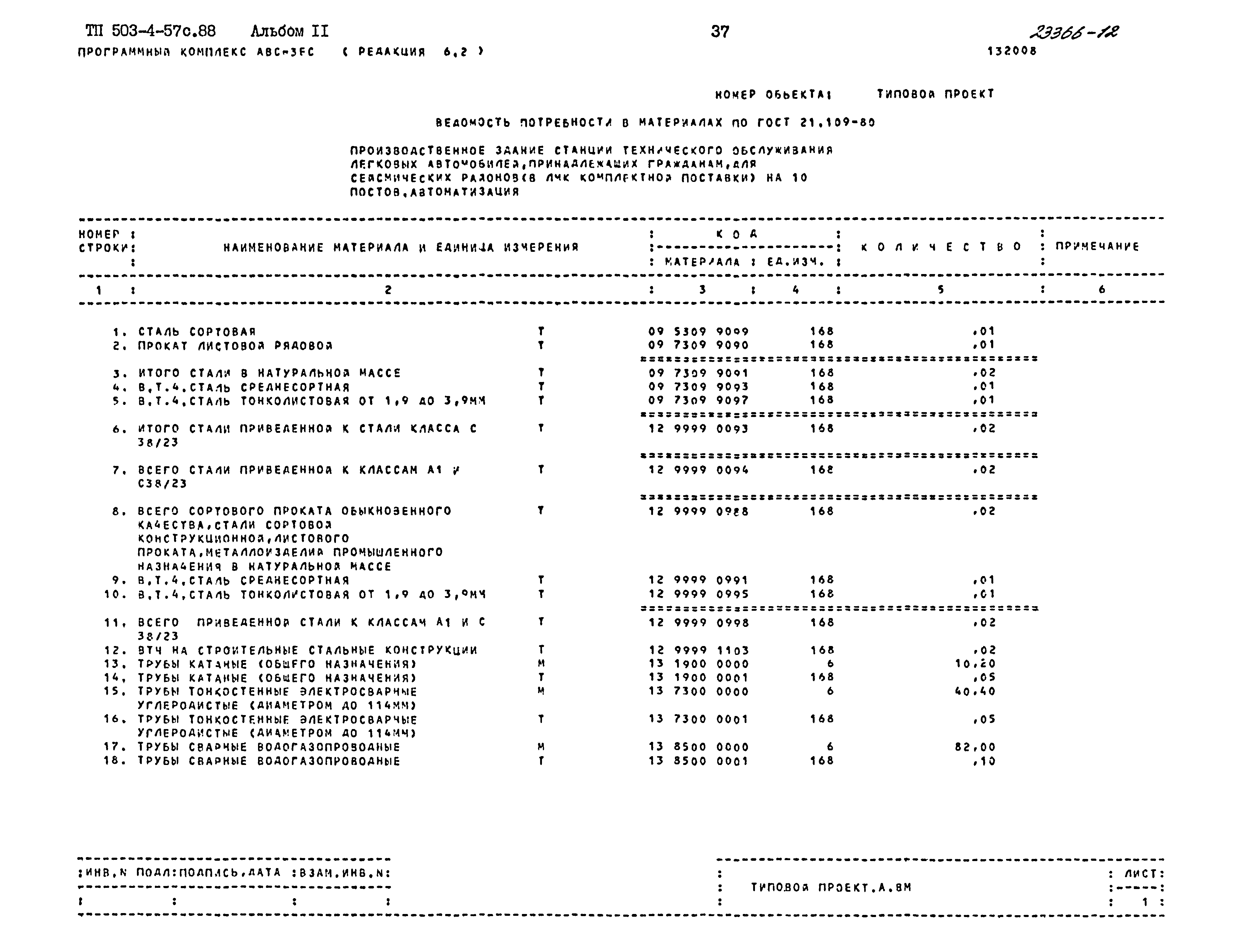Типовой проект 503-4-57с.88