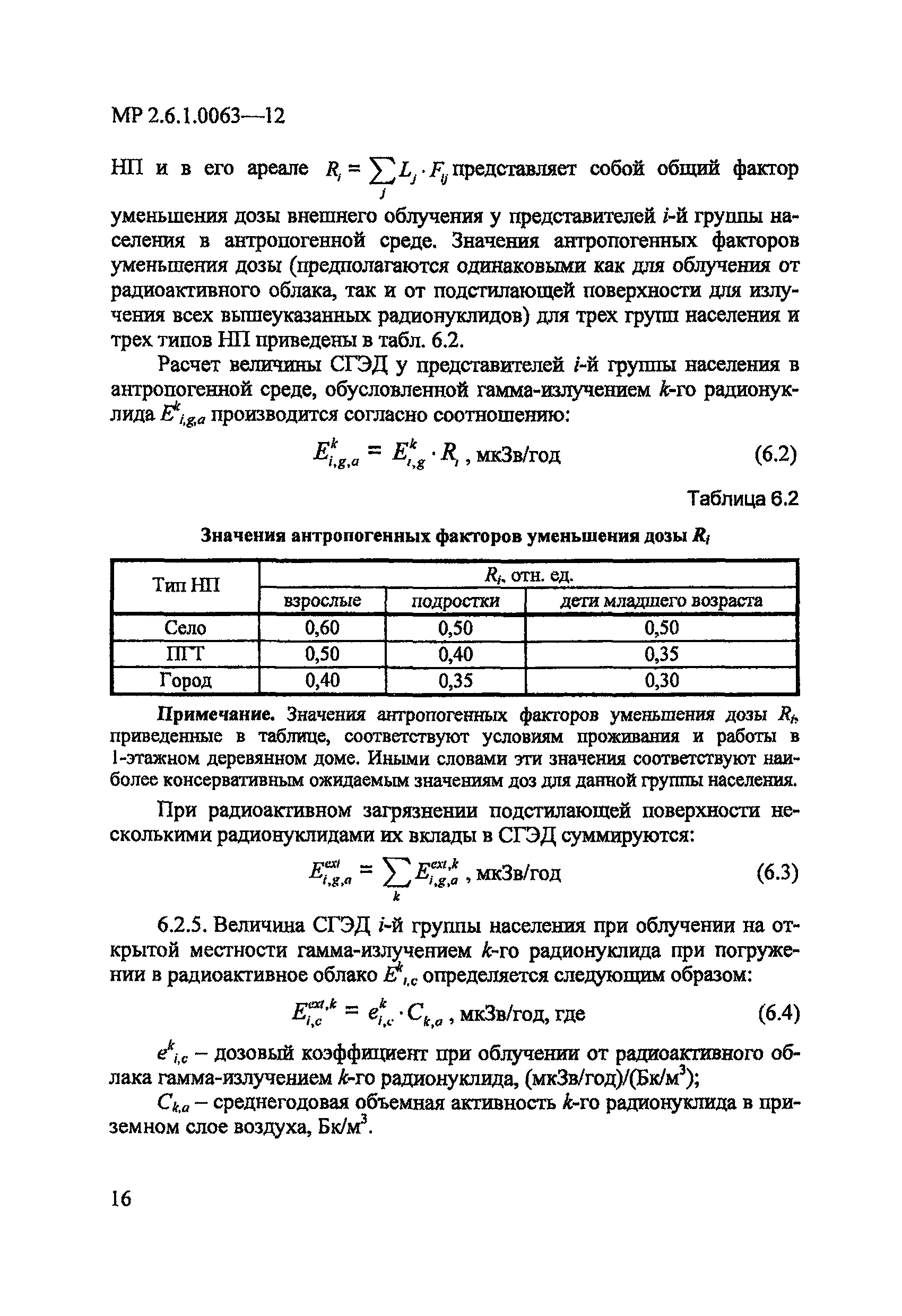 МР 2.6.1.0063-12
